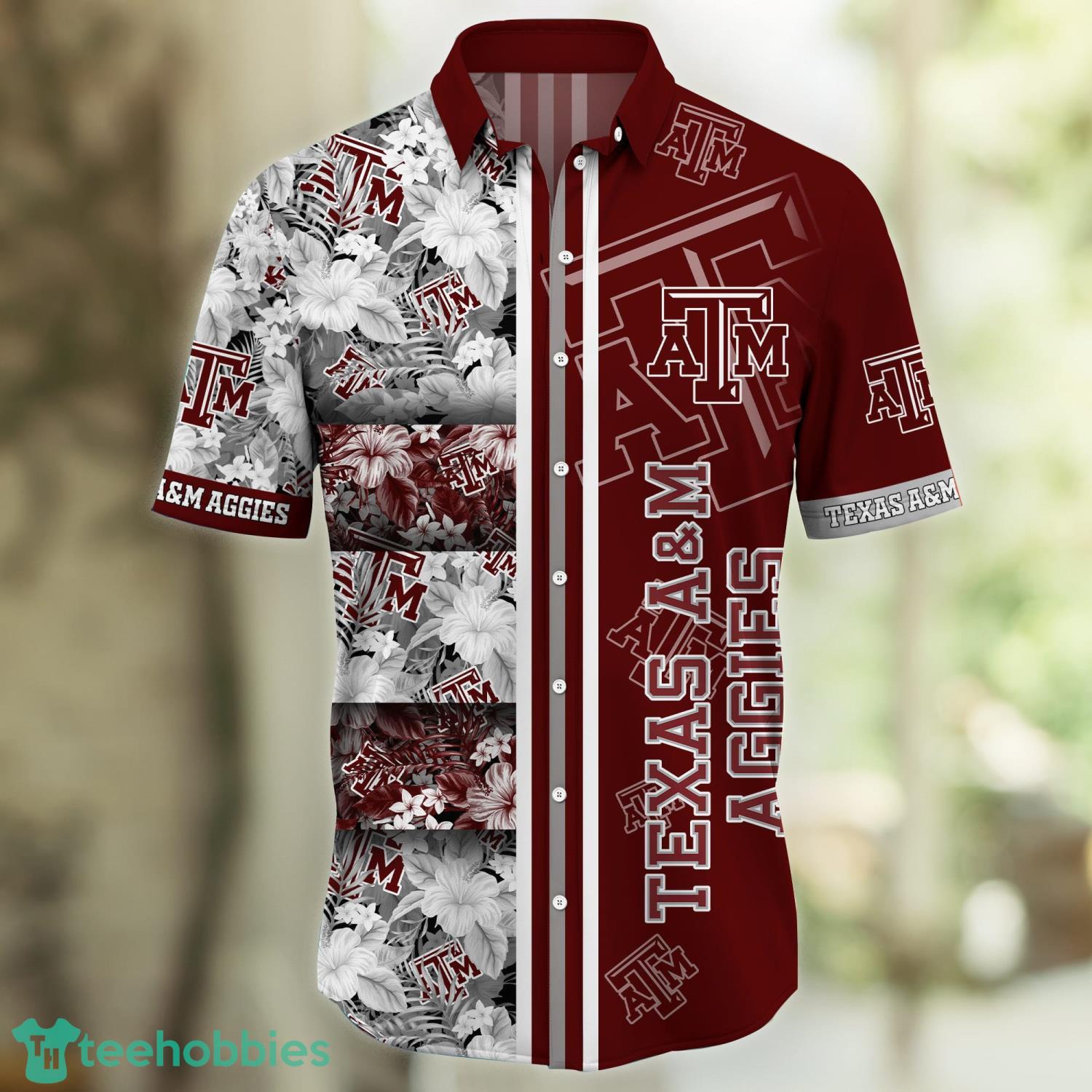 Texas A&M Aggies Floral Tropical Hawaiian Shirt