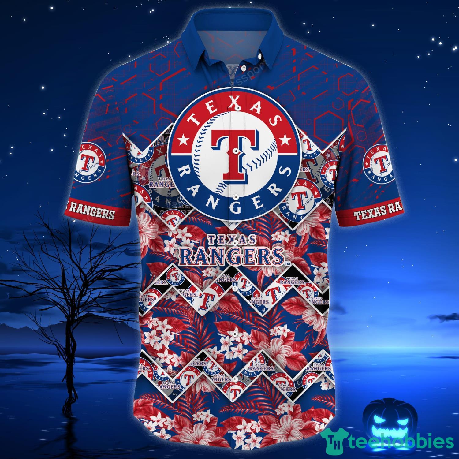 Texas Rangers Hawaiian Shirt Beach Shorts Set Printed Hawaiian