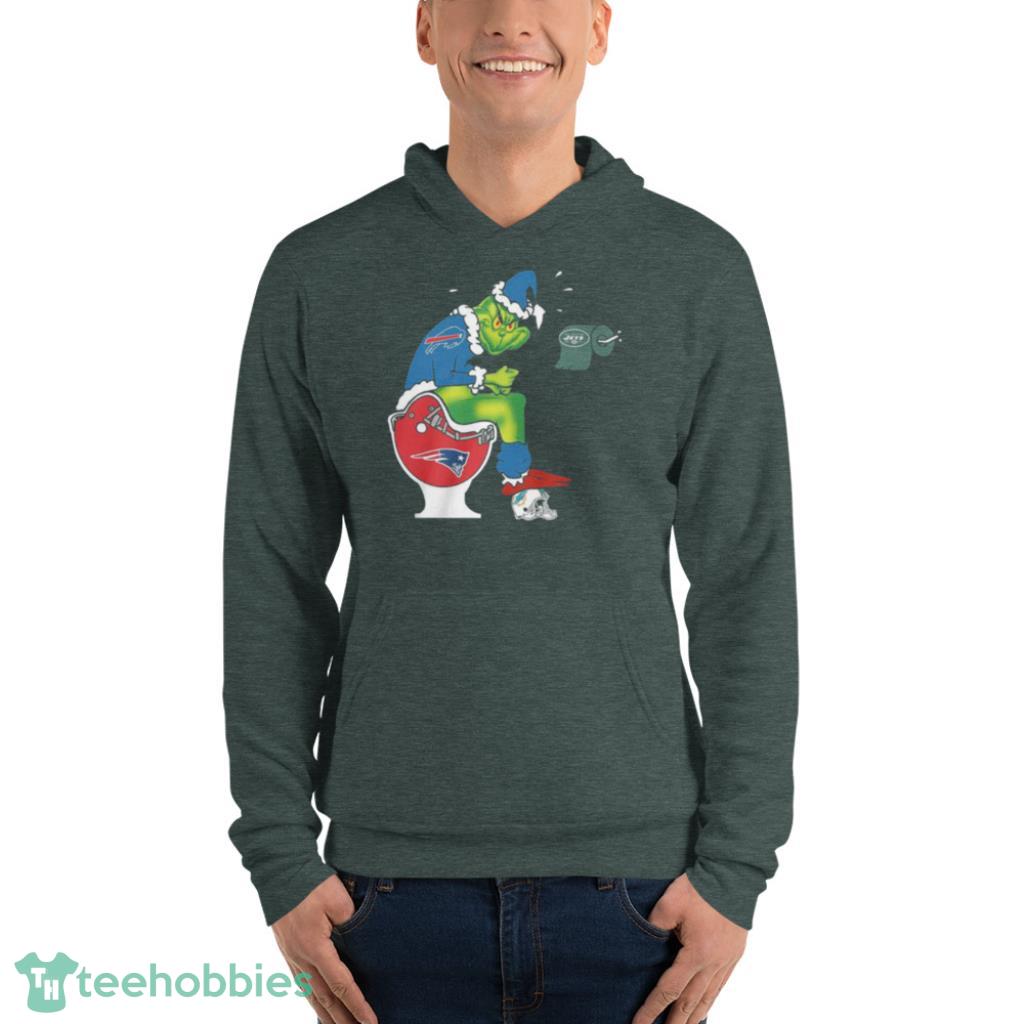 The Grinch Buffalo Bills Shit On Toilet New England Patriots And Other  Teams Christmas Sweatshirt, hoodie, sweater, long sleeve and tank top