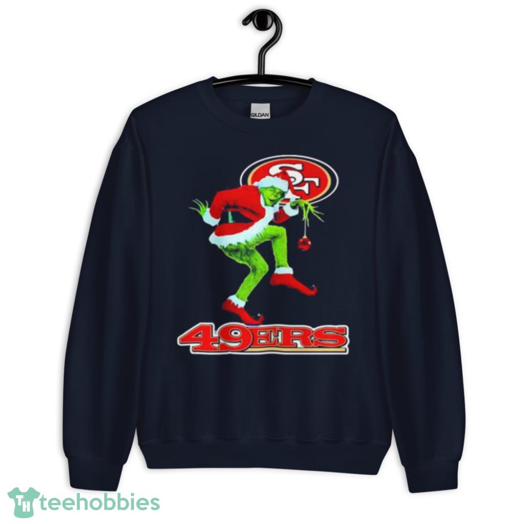 San Francisco 49Ers Santa Hat Logo Christmas Shirt, hoodie, sweater, long  sleeve and tank top