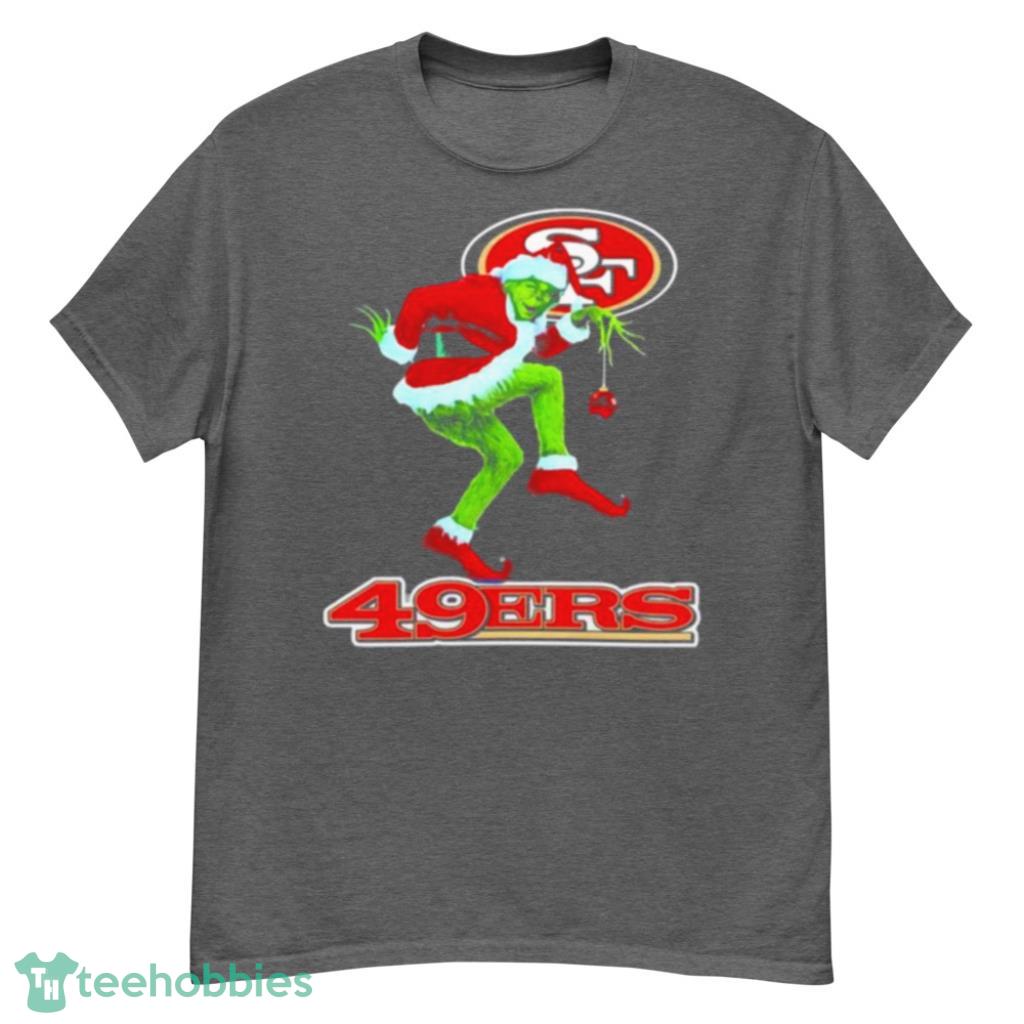 The Grinch Santa San Francisco 49ers Christmas Shirt