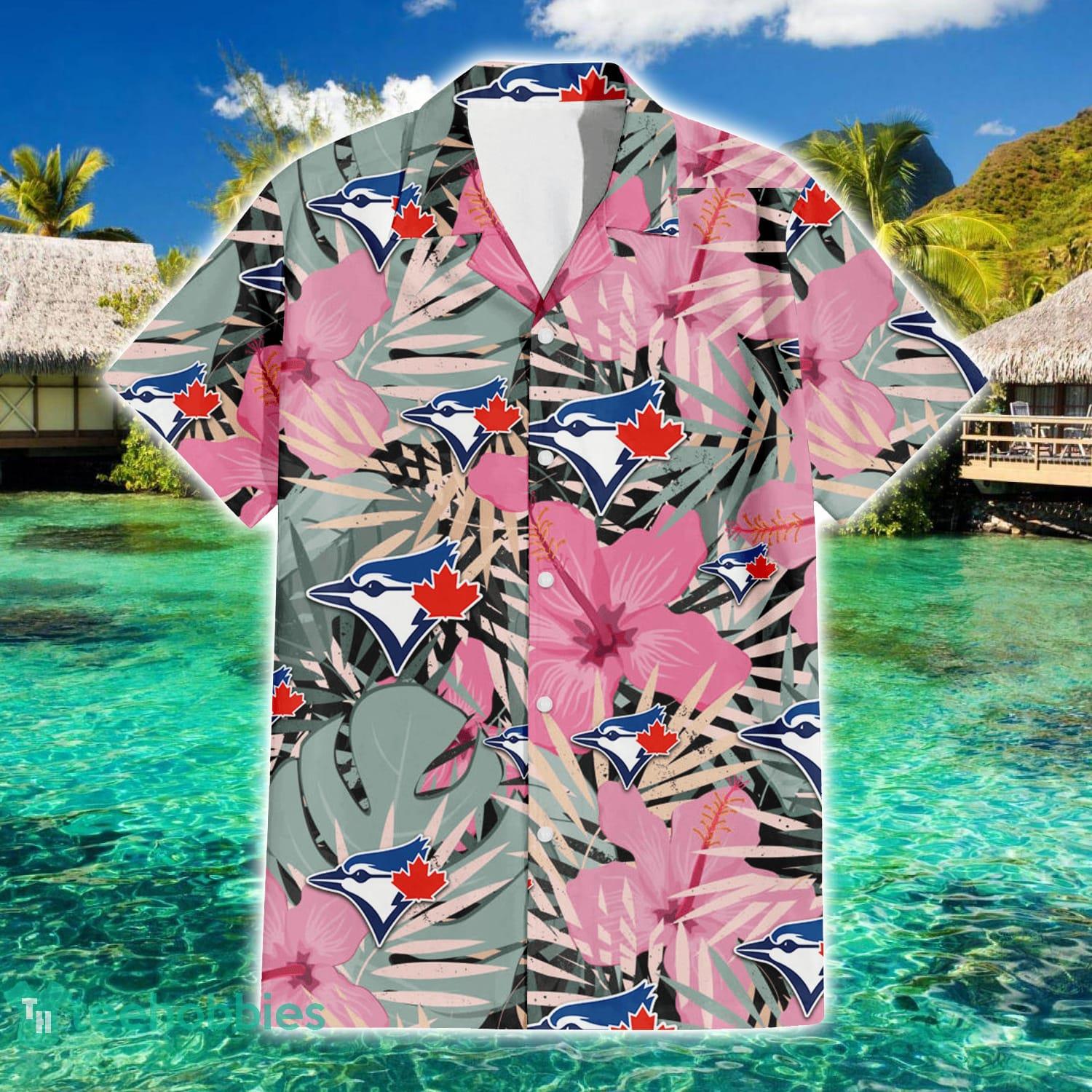 Toronto Blue Jays Big Hibiscus Pattern Aloha Hawaiian Shirt Summer Gift Product Photo 2