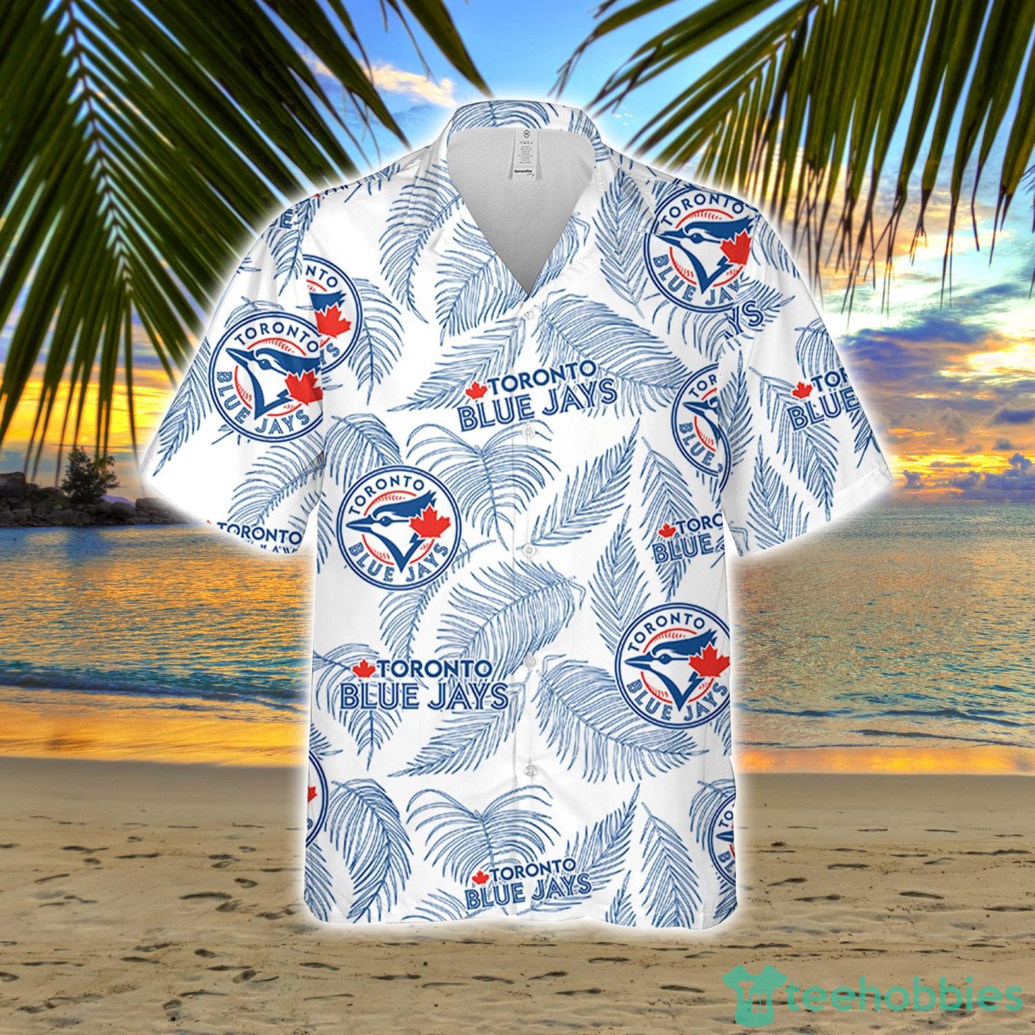 Toronto Blue Jays Tropical Floral Custom Name Aloha Hawaiian Shirt