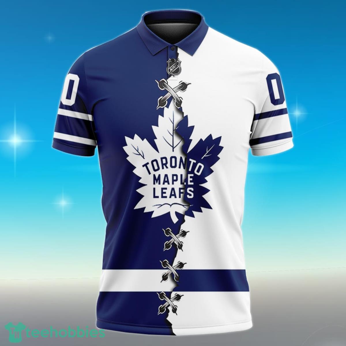 Toronto Maple Leafs Personalized Name NHL Mix Jersey Polo Shirt Best Gift For Fans Product Photo 2