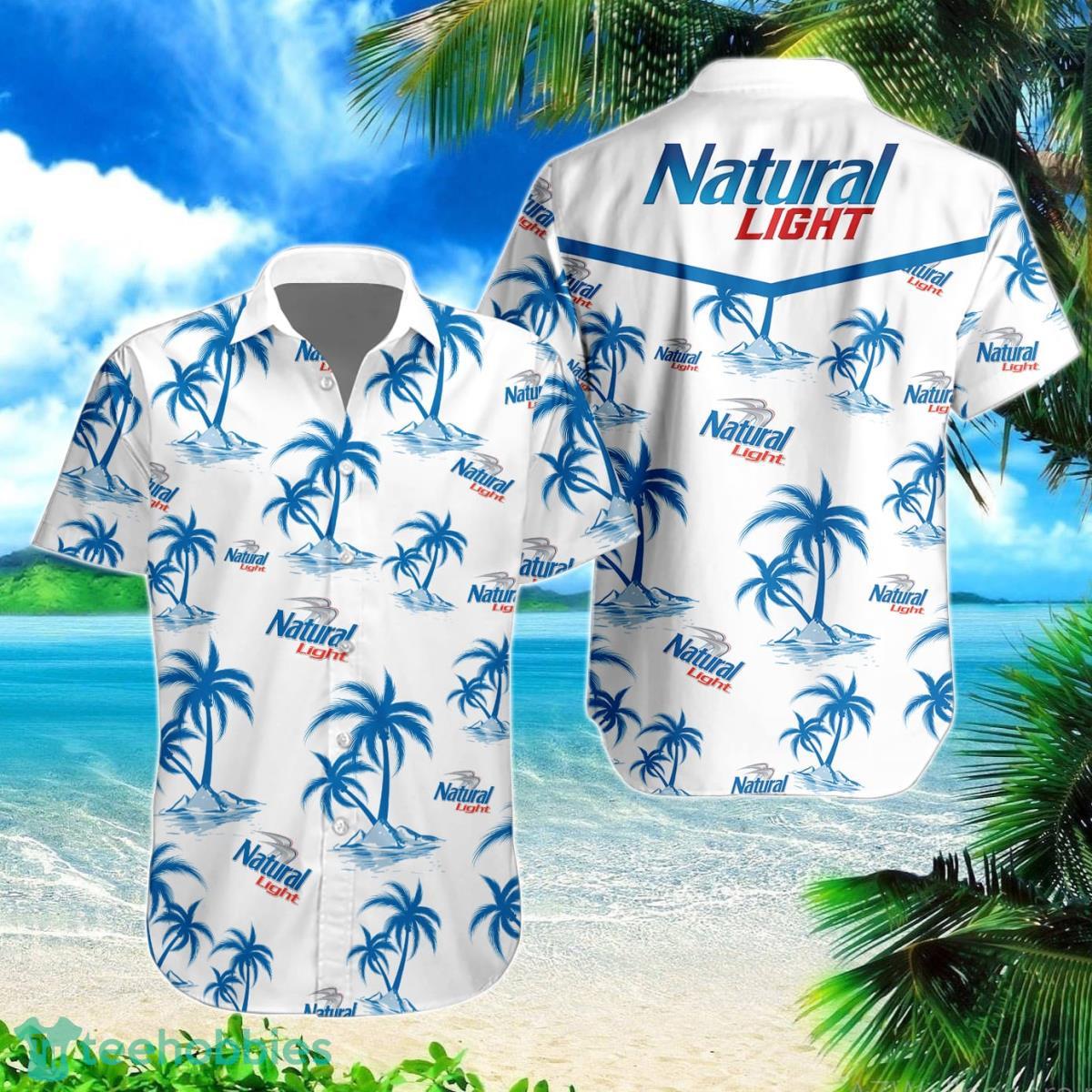 Tropical Natural Light Button Hawaiian Shirt Product Photo 1