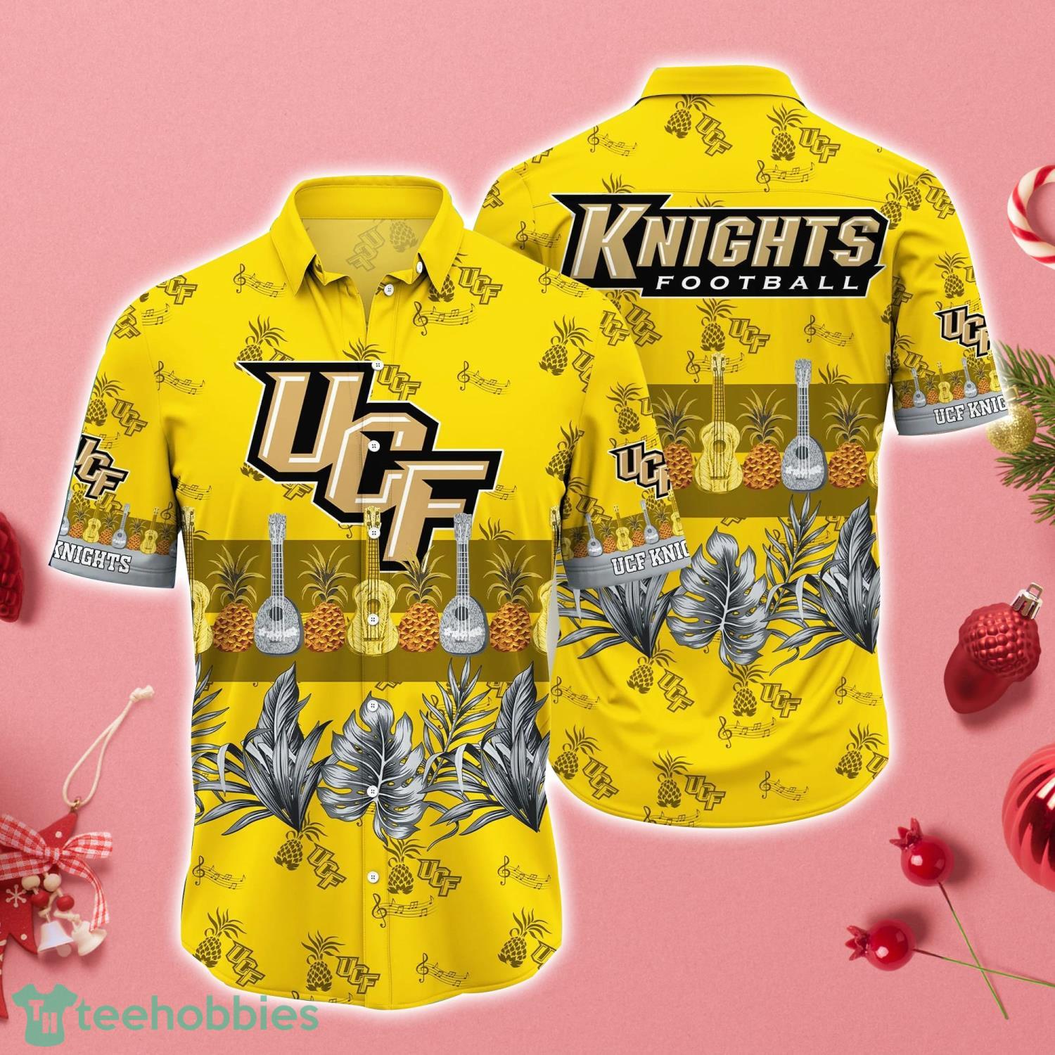 UCF Knights Guitar Pineapple Tropical Hawaiian Shirt And Shorts Summer Beach  Lover Gift