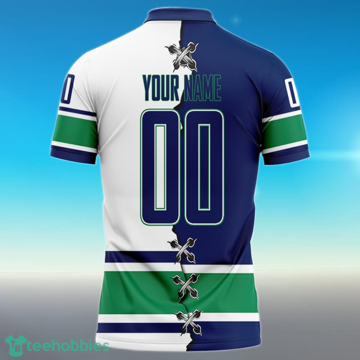 Best Selling Product] Custom Golf Mix NHL Vancouver Canucks Polo Shirt