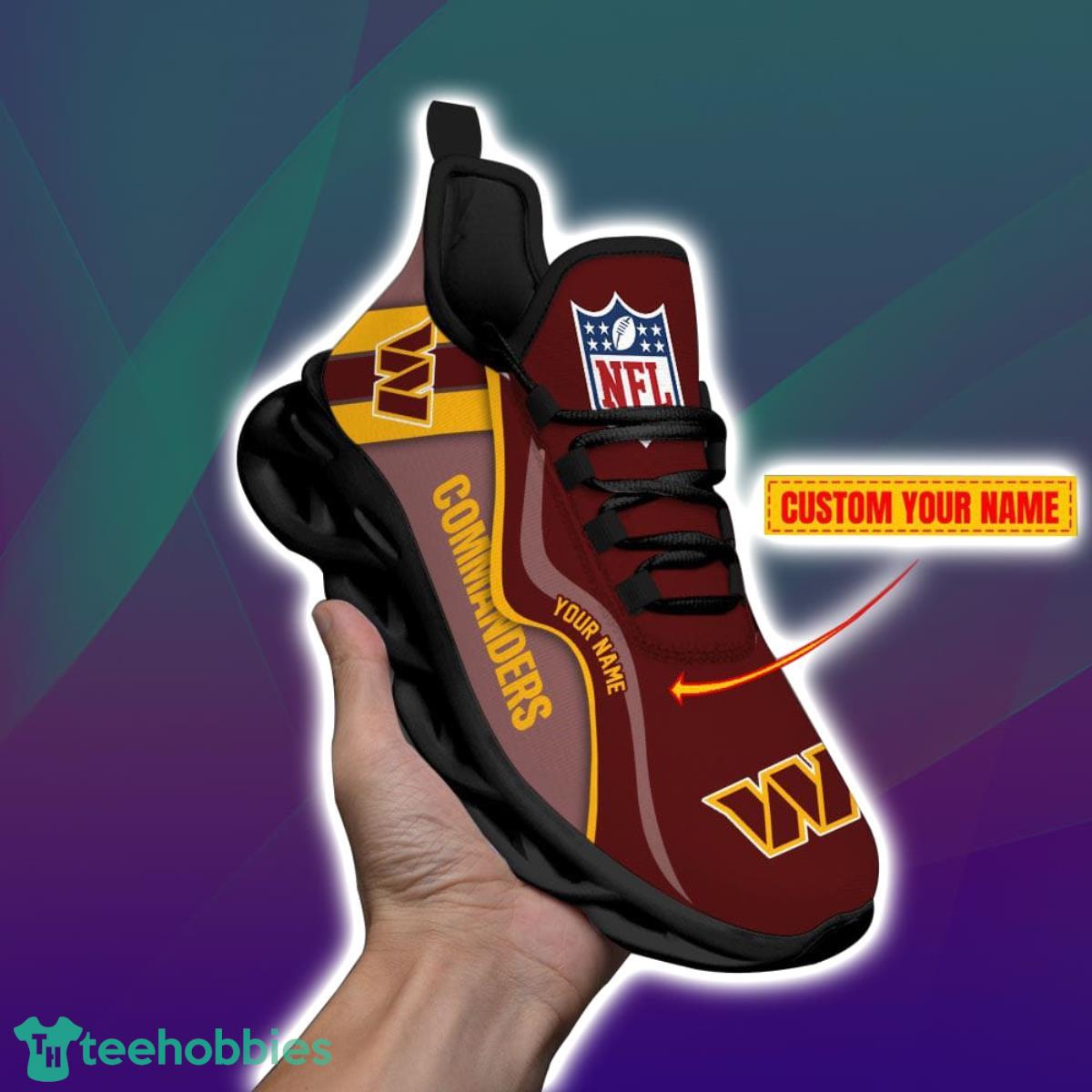 Washington Commanders-NFL Custom Name Max Soul Shoes Impressive Gift For Men And Women Fans Product Photo 1