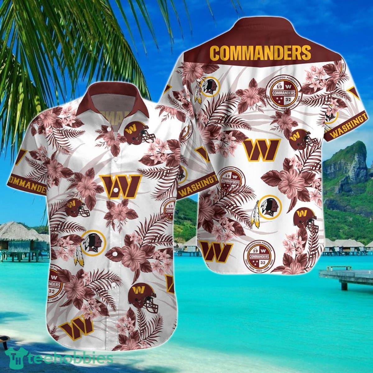 Washington Commanders-NFL Floral Hawaii Shirt Best Gift For Men And Women Fans Product Photo 1