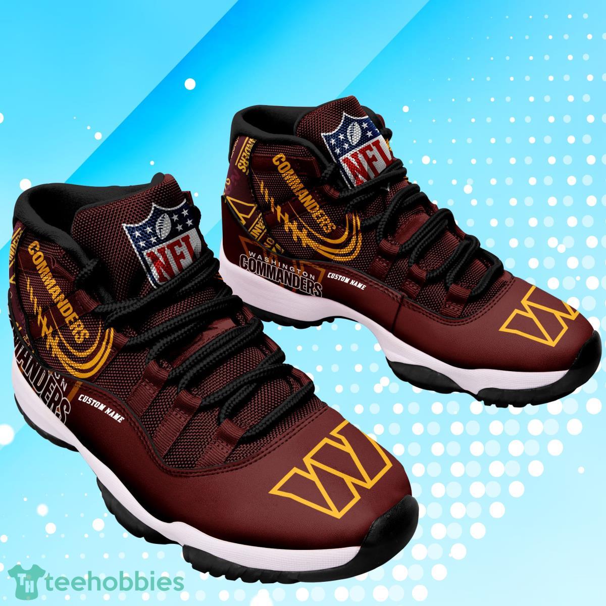 Washington Commanders Personalized Air Jordan 11 Gift For Fans Product Photo 2