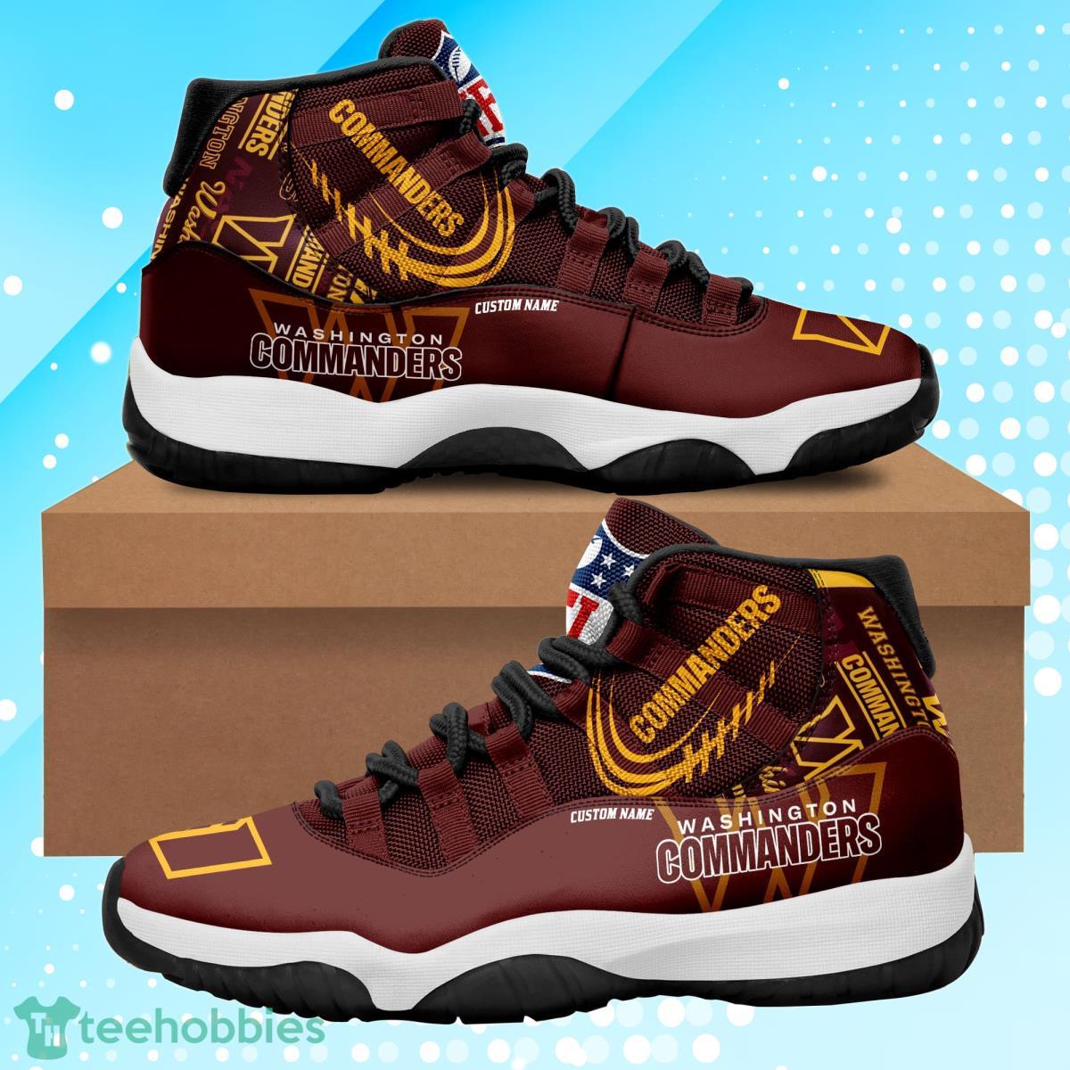 Washington Commanders Personalized Air Jordan 11 Gift For Fans Product Photo 1