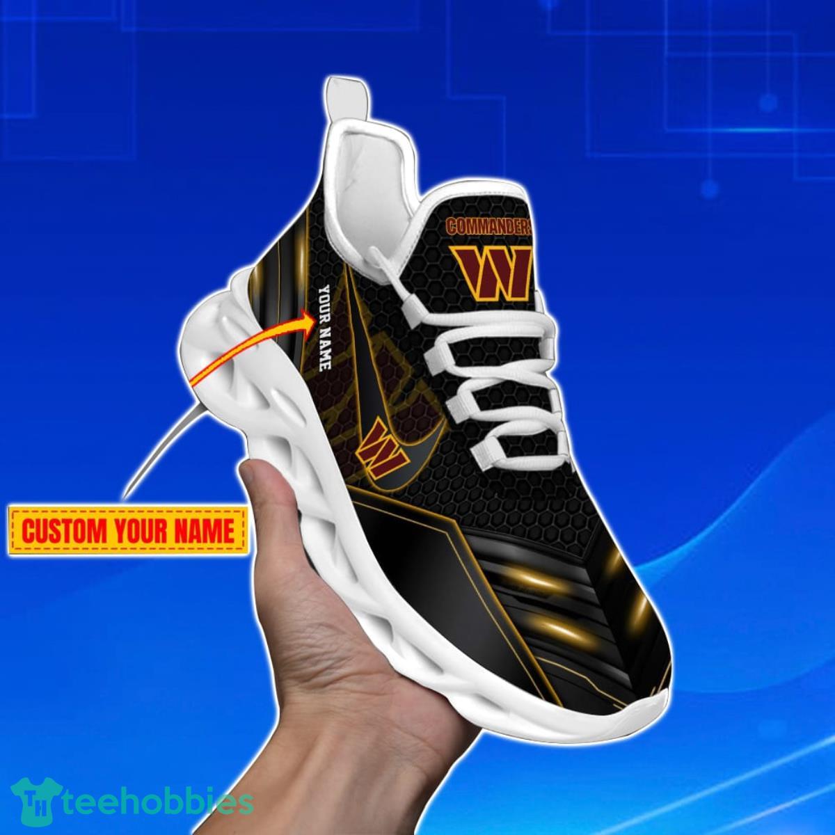 Washington Commanders-Personalized NFL Neon Light Max Soul Shoes Best Gift For Men And Women Fans Product Photo 1