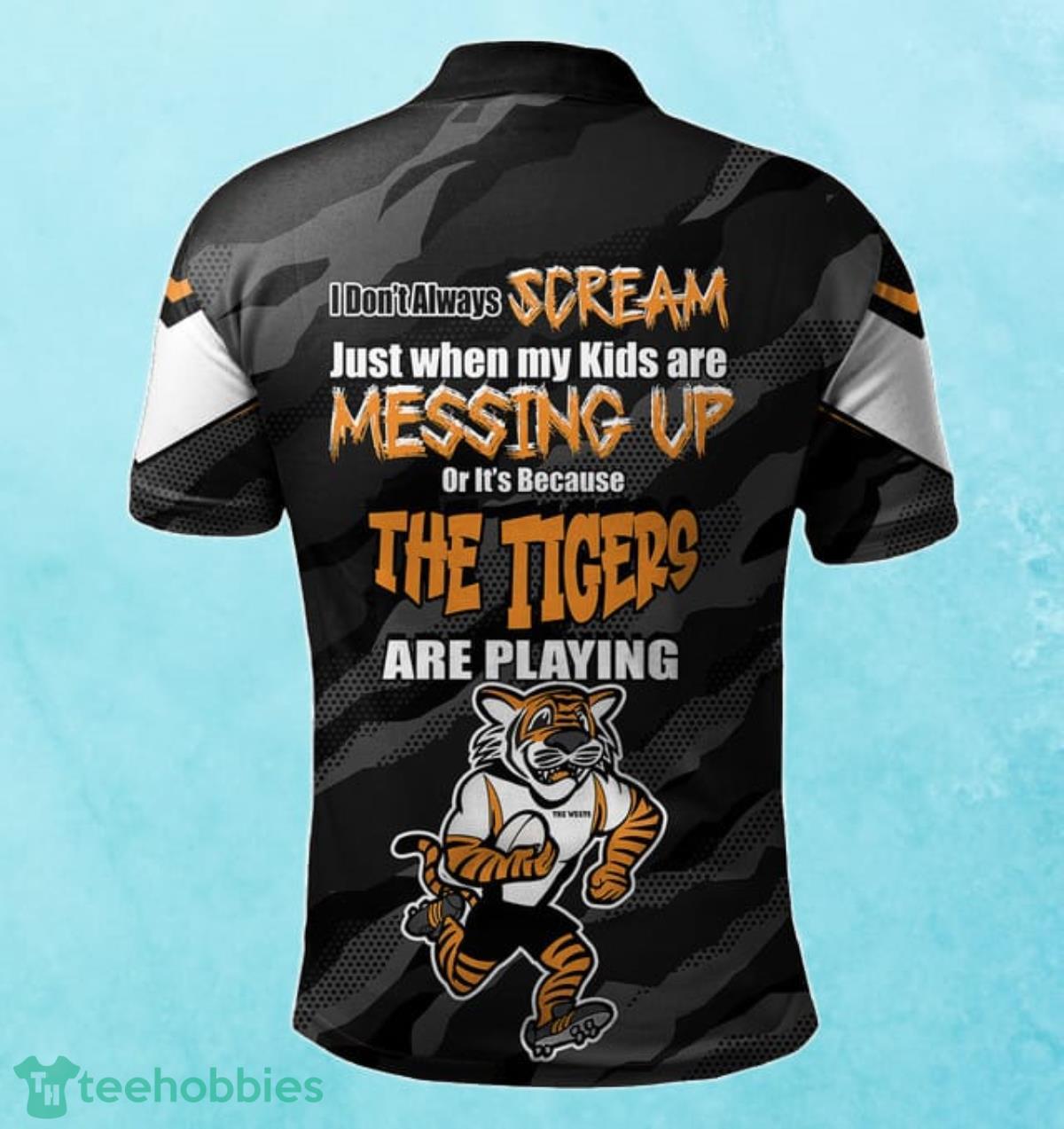 Wests Tigers Custom Name Father’s Day NRL Custom Polo Shirt Best Gift For Fans Product Photo 2