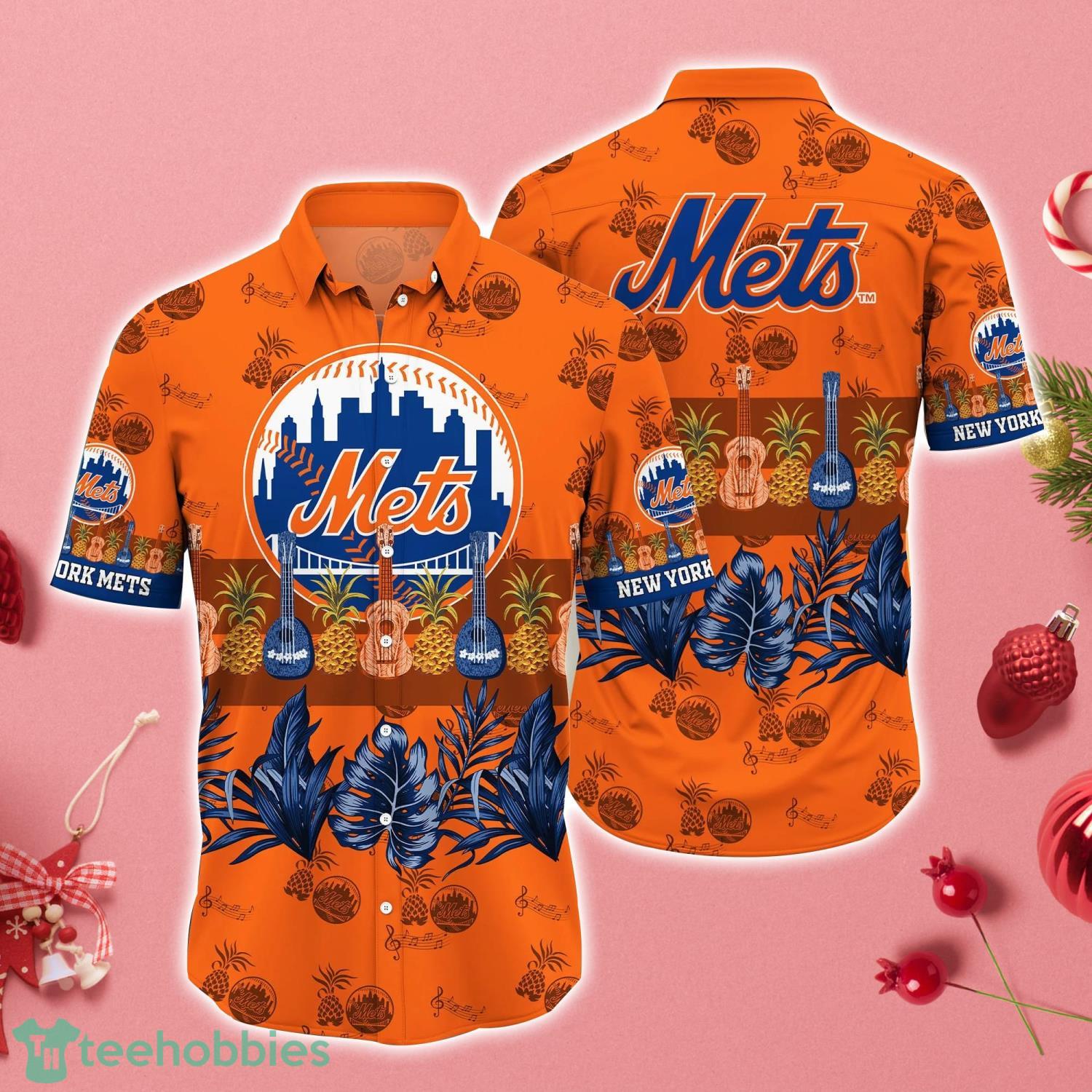 New York Mets Pineapple Hawaiian Shirt