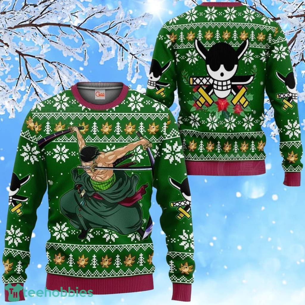 Christmas Zoro One Piece Xmas Men And Women Christmas Gift 3D Ugly Christmas  Sweater - Banantees