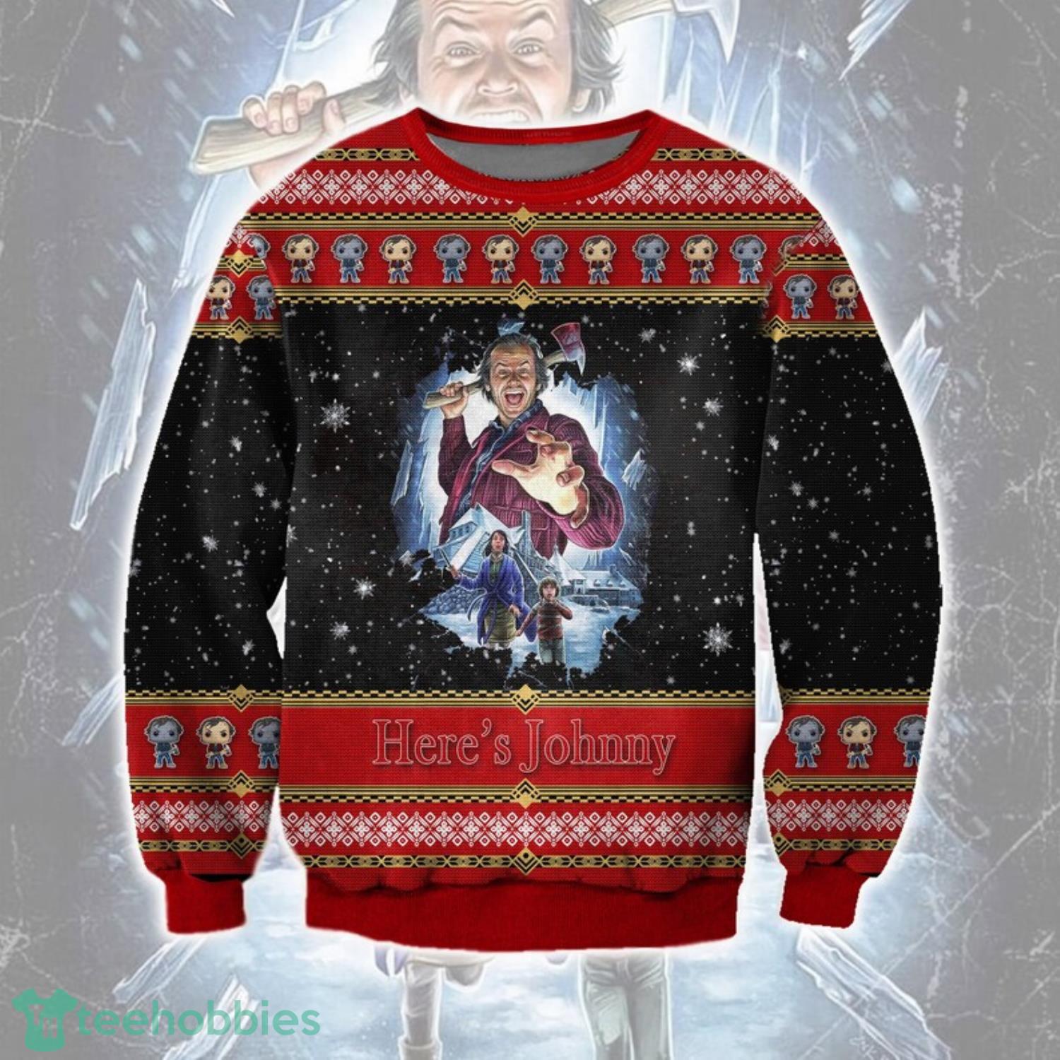 2023 Horror Movie Character Jack Torrance Ugly Christmas Sweater Product Photo 1