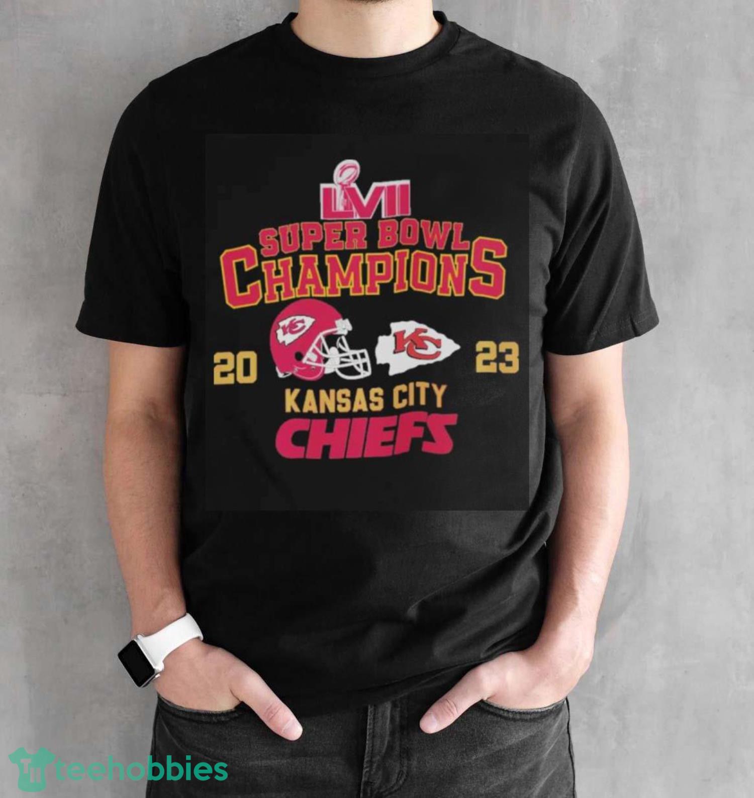 2023 Super bowl LVII Kansas City Chiefs champions helmet logo - Black Unisex T-Shirt