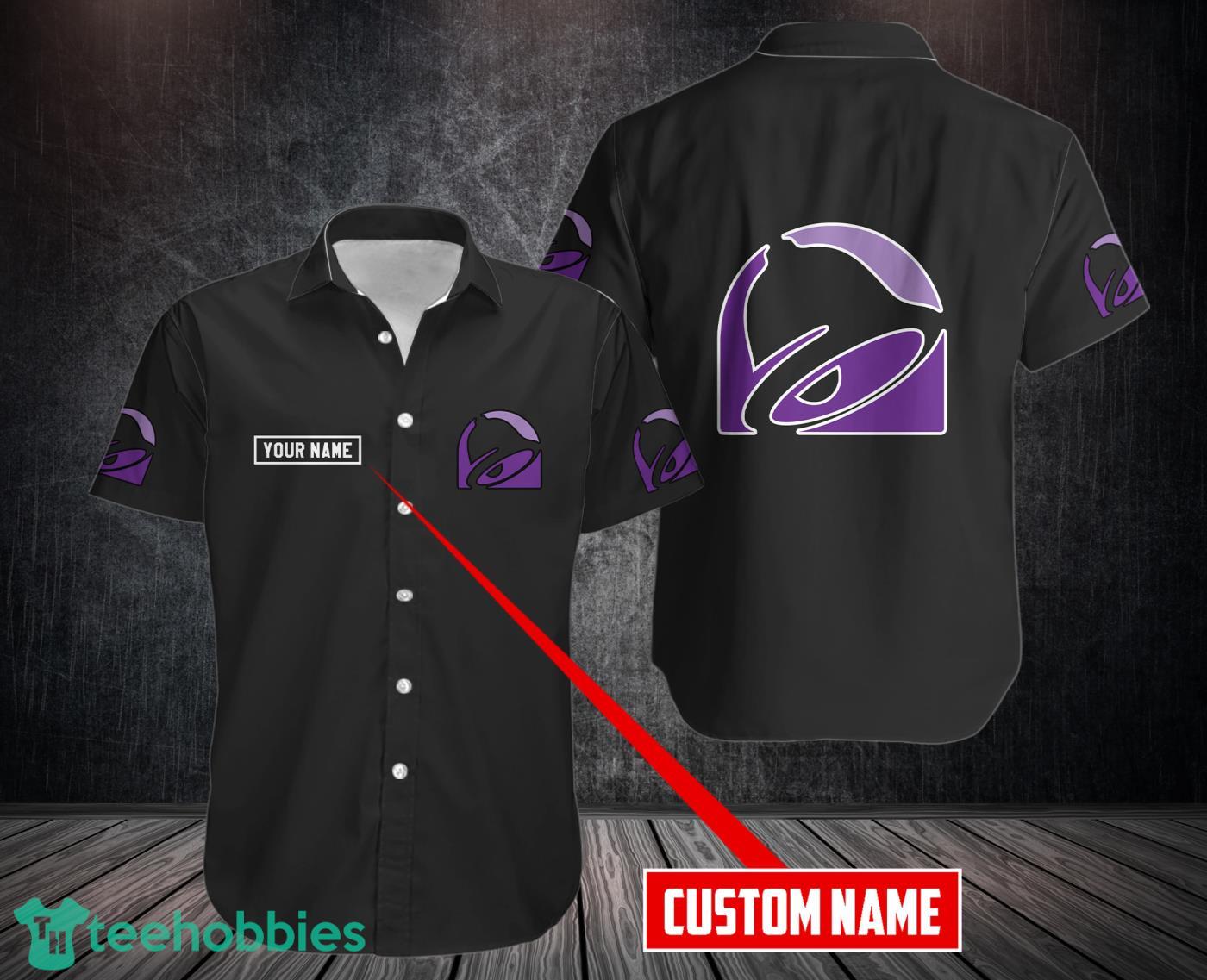 3d All Over Printed Taco Bell Black Hawaii Shirt For Men And Women Gift Custom Name Product Photo 1