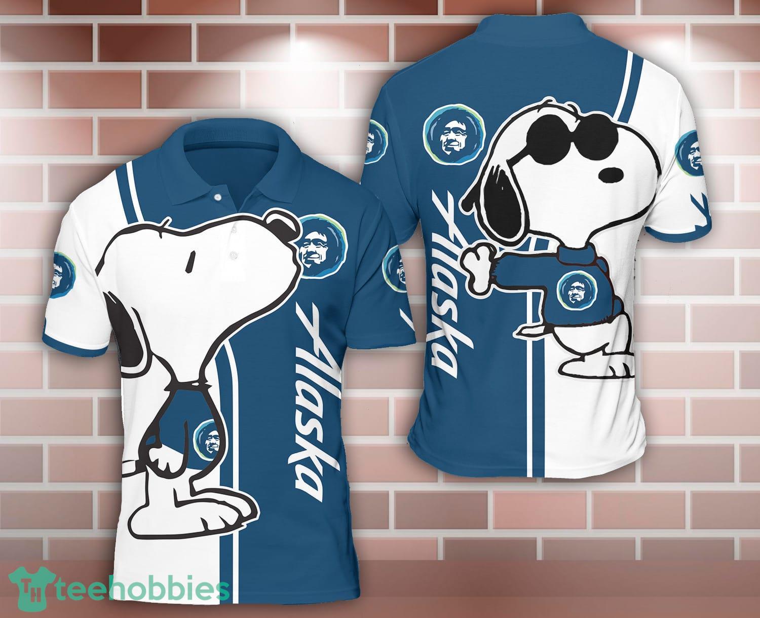 alaska airlines Snoopy Kiss 3D Polo Shirt For Sport Lover Product Photo 1