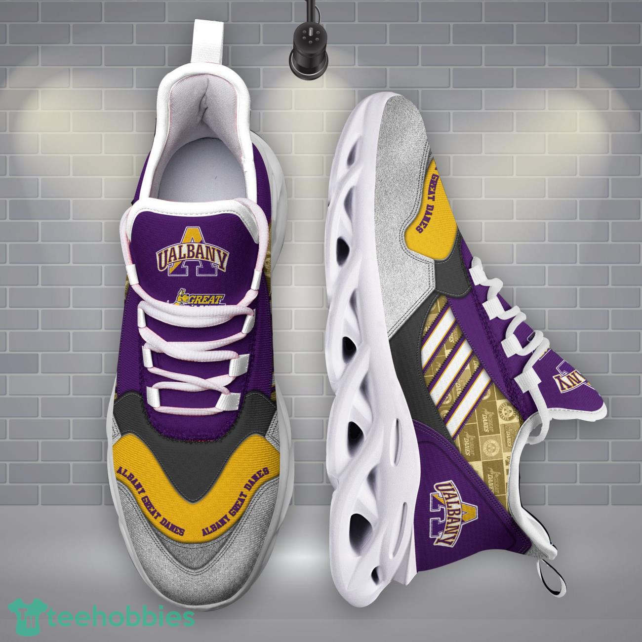 Albany Great Danes NCAA3 Logo Sport Team Max Soul Shoes Clunky Running Sneakers Product Photo 1