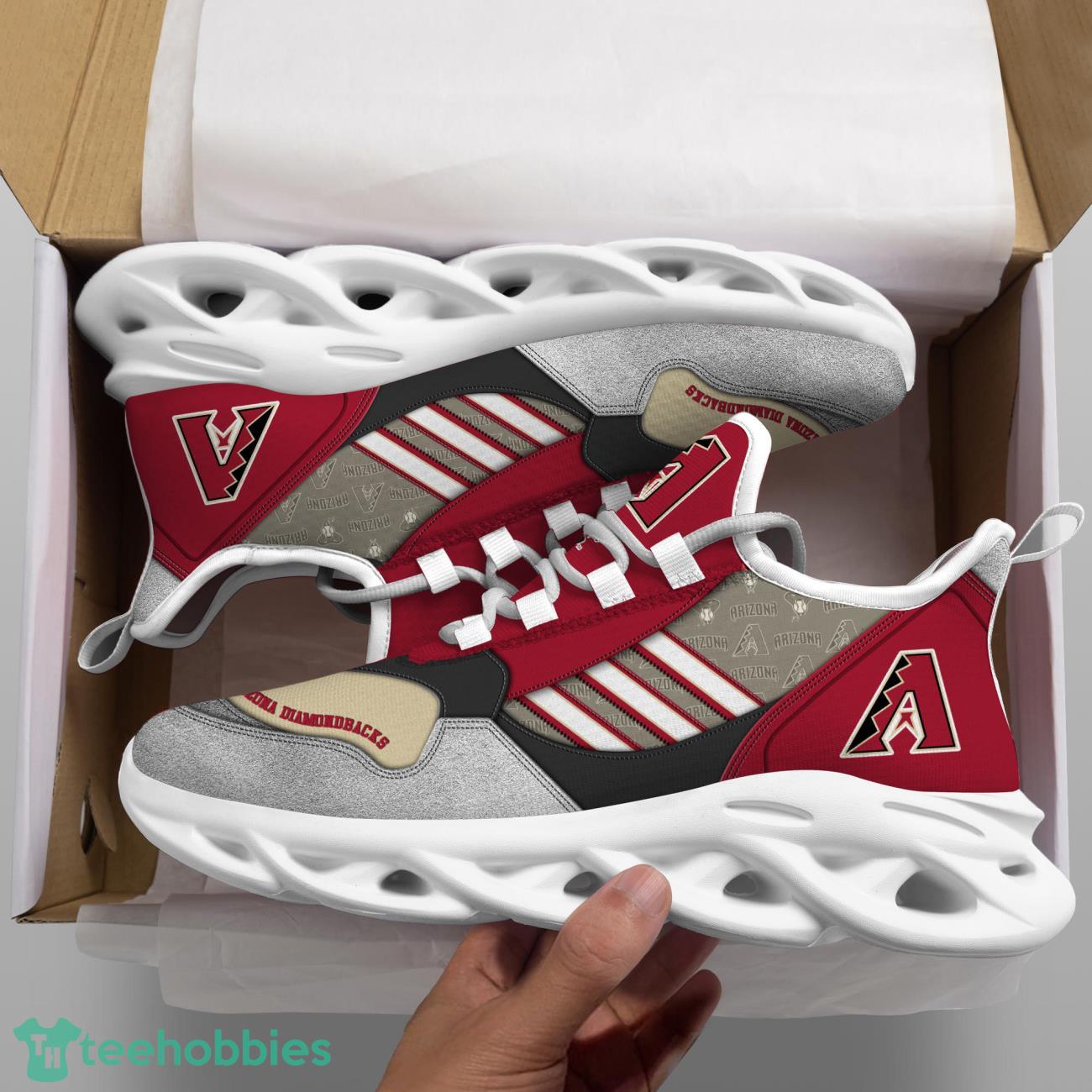 Arizona Diamondbacks MLB Logo Sport Team Max Soul Shoes Clunky Running Sneakers Product Photo 2