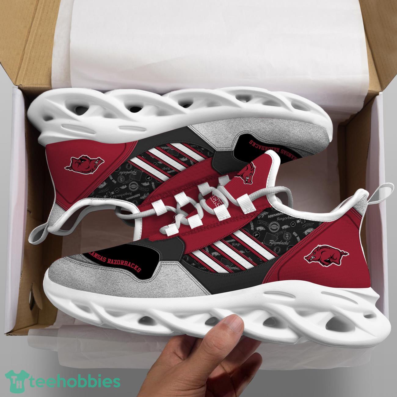 Arkansas Razorbacks NCAA2 Logo Sport Team Max Soul Shoes Clunky Running Sneakers Product Photo 2