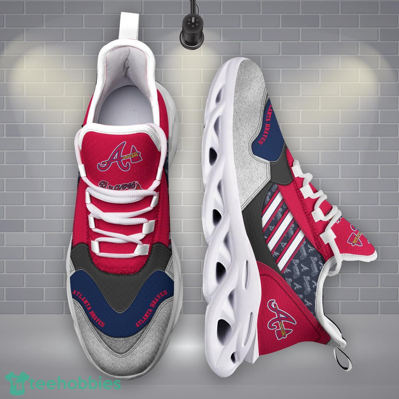Atlanta Braves MLB Logo Sport Team Max Soul Shoes Clunky Running Sneakers Product Photo 1
