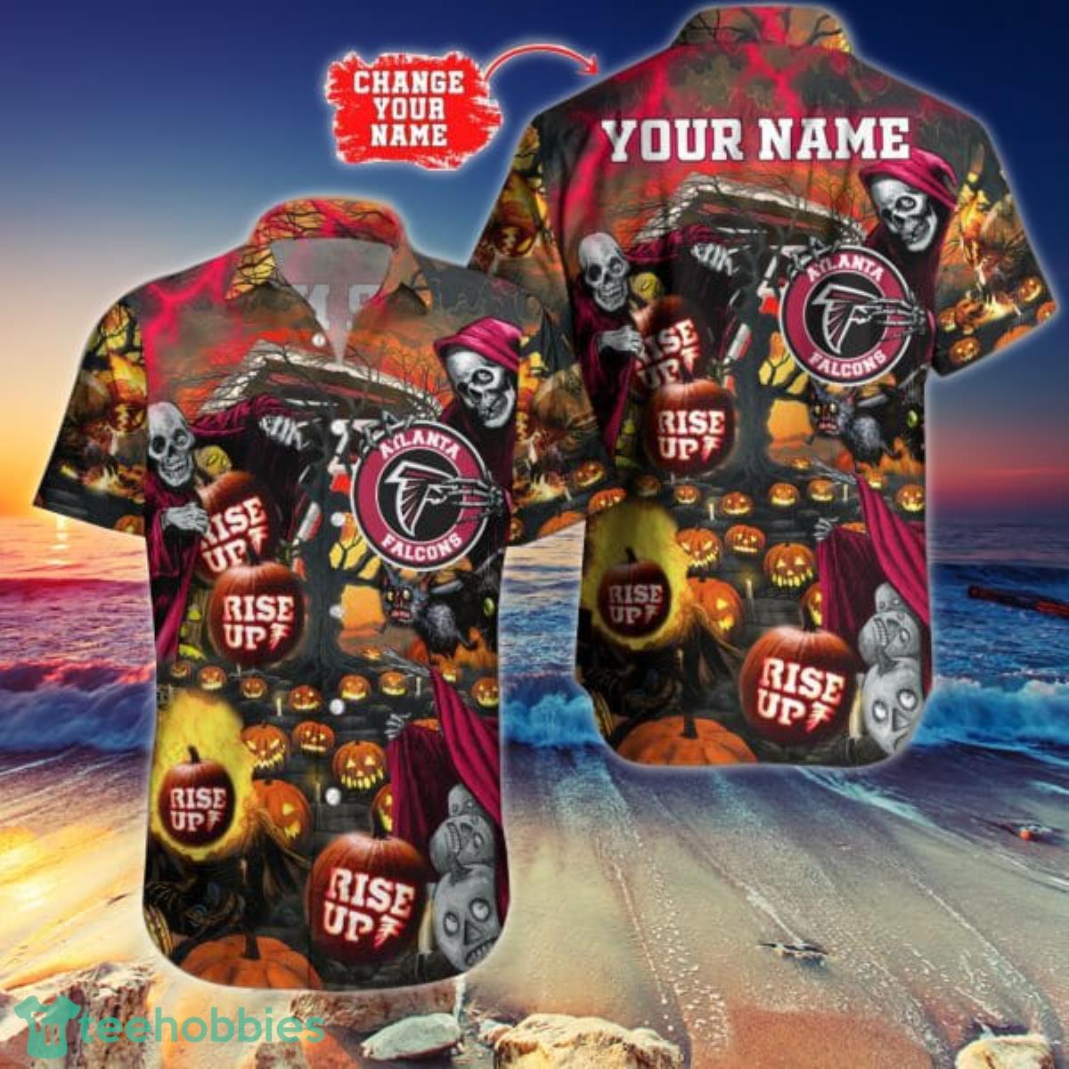 Atlanta Falcons NFL Hawaiian Shirt Custom Name Halloween Hot Trending 2023 Product Photo 1