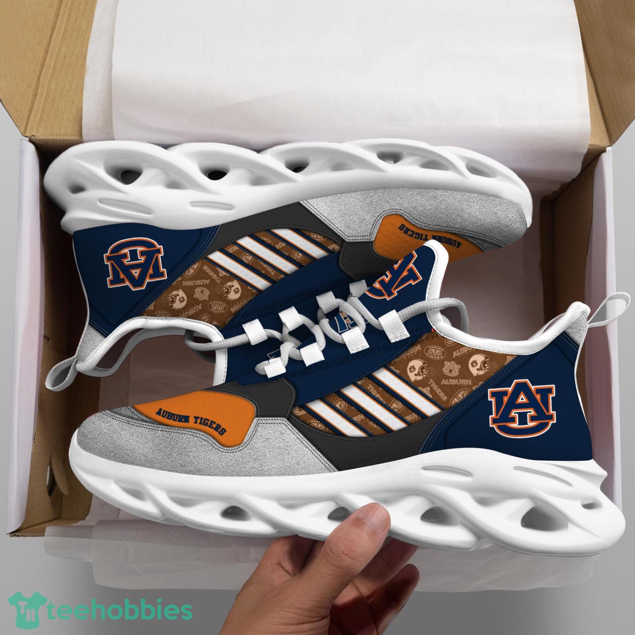 Auburn Tigers NCAA1 Logo Sport Team Max Soul Shoes Clunky Running Sneakers Product Photo 2