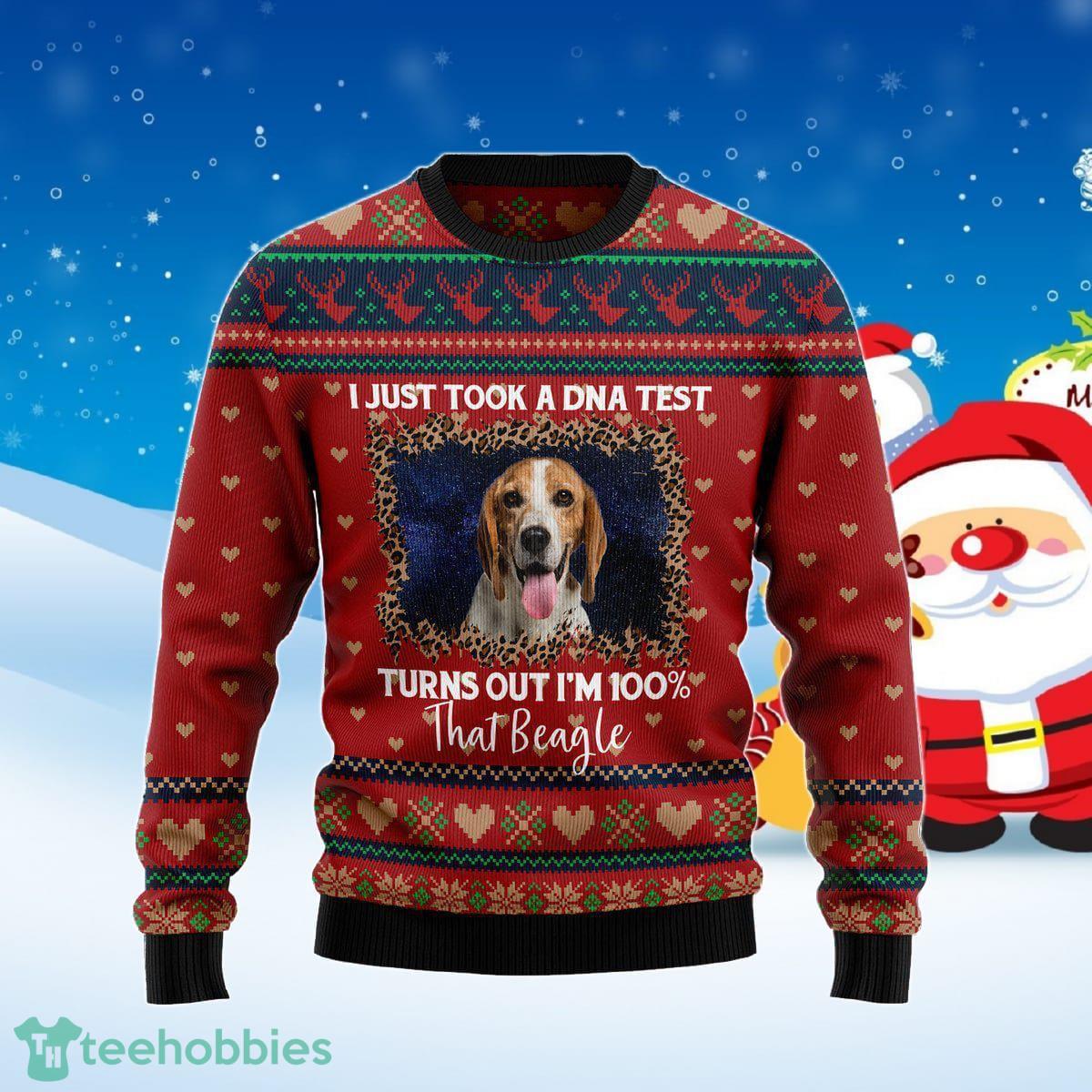 Beagle Dog Christmas Sweater Best Gift For Men And Women Product Photo 1