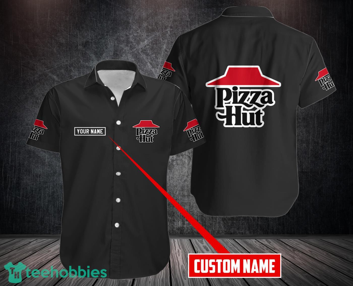 Black 3d All Over Printed Pizza Hut Hawaii Shirt For Men And Women Gift Custom Name Product Photo 1