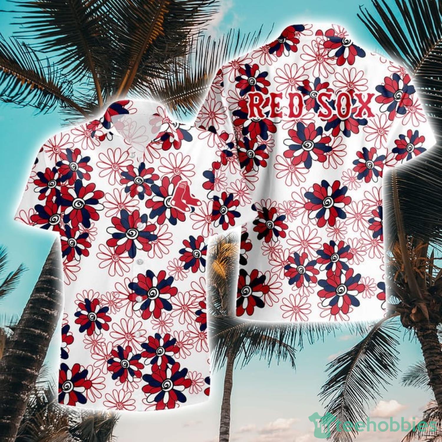 Boston Red Sox Flower Pattern Aloha Hawaii Shirt Summer Holiday Gift - Stocktee Boston Red Sox Flower Pattern Limited Edition Hawaii Shirt Summer Collection Size S-5XL NEW042636
