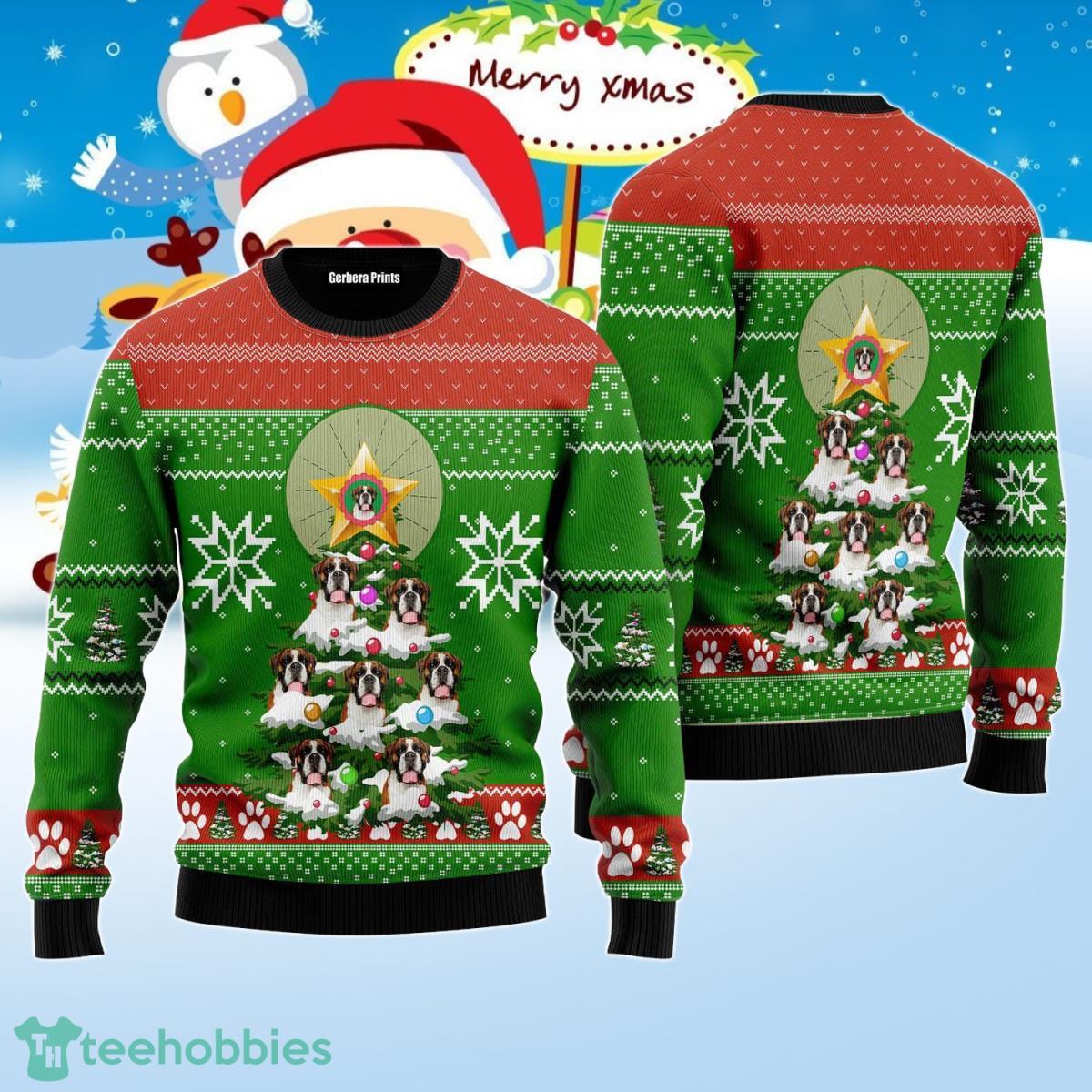 Boxer Pine Ugly Christmas Sweater Best Gift For Men And Women Product Photo 1