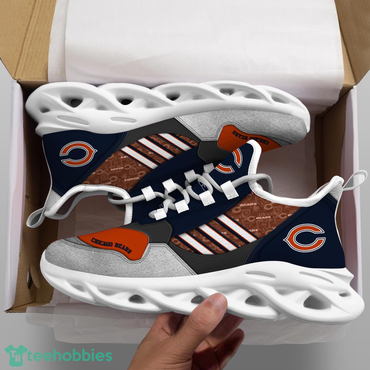 Chicago Bears NFL Logo Sport Team Max Soul Shoes Clunky Running Sneakers Product Photo 2