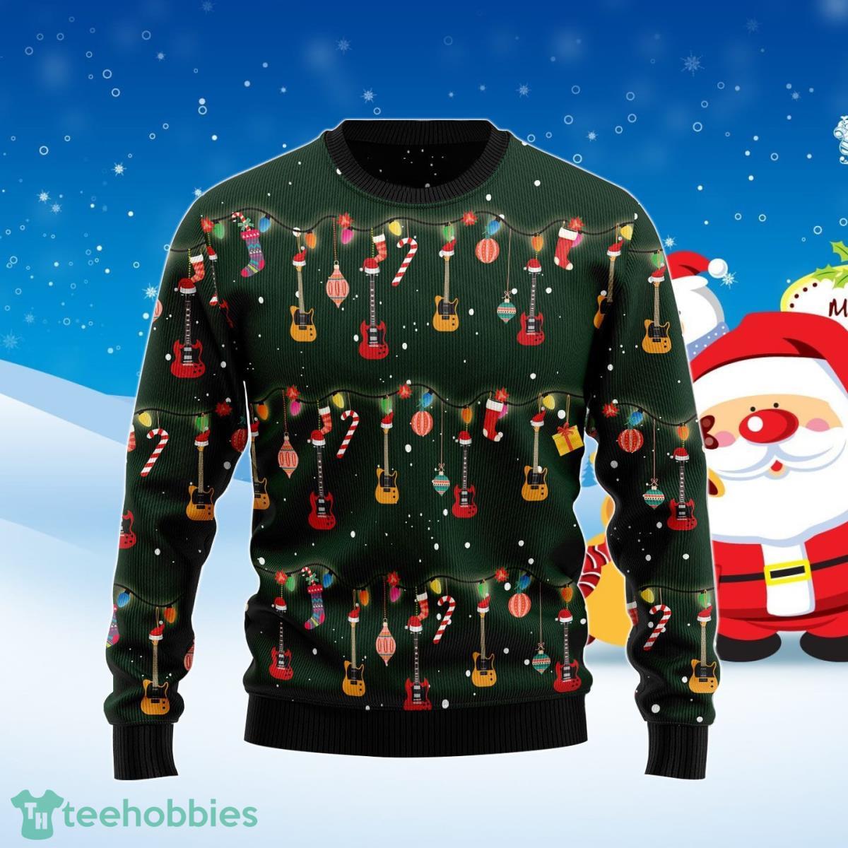Christmas Instrument Guitar Ugly Christmas Sweater Best Gift For Men And Women Product Photo 1