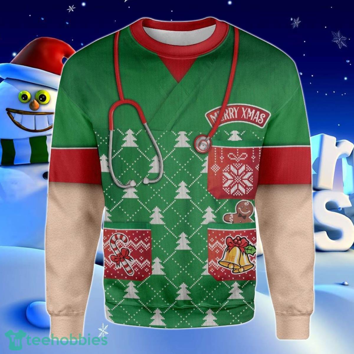 Christmas Nurse Don’T Be Tachy Ugly Christmas Sweater Best Gift For Men And Women Product Photo 1