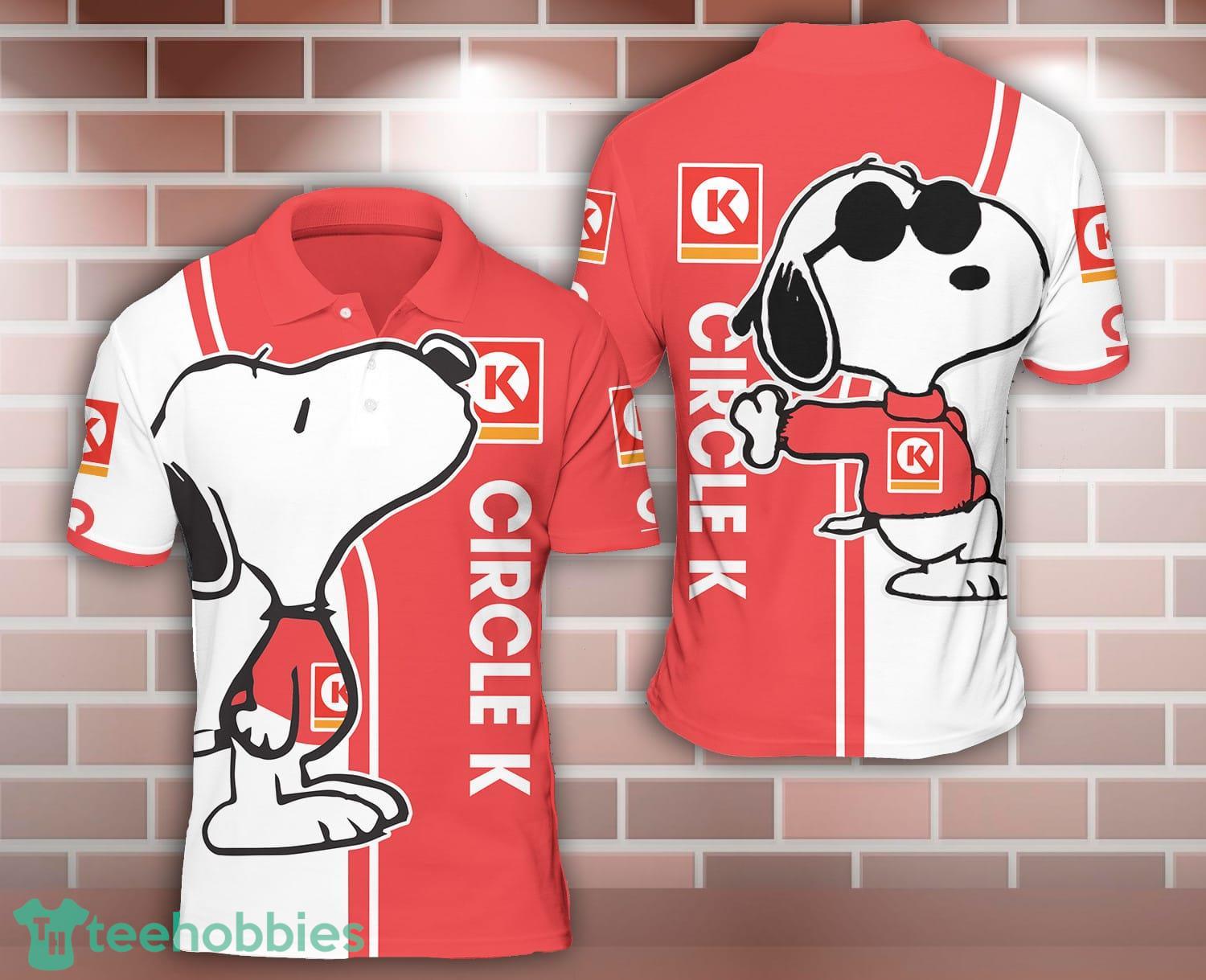 circle k Snoopy Kiss 3D Polo Shirt For Sport Lover Product Photo 1