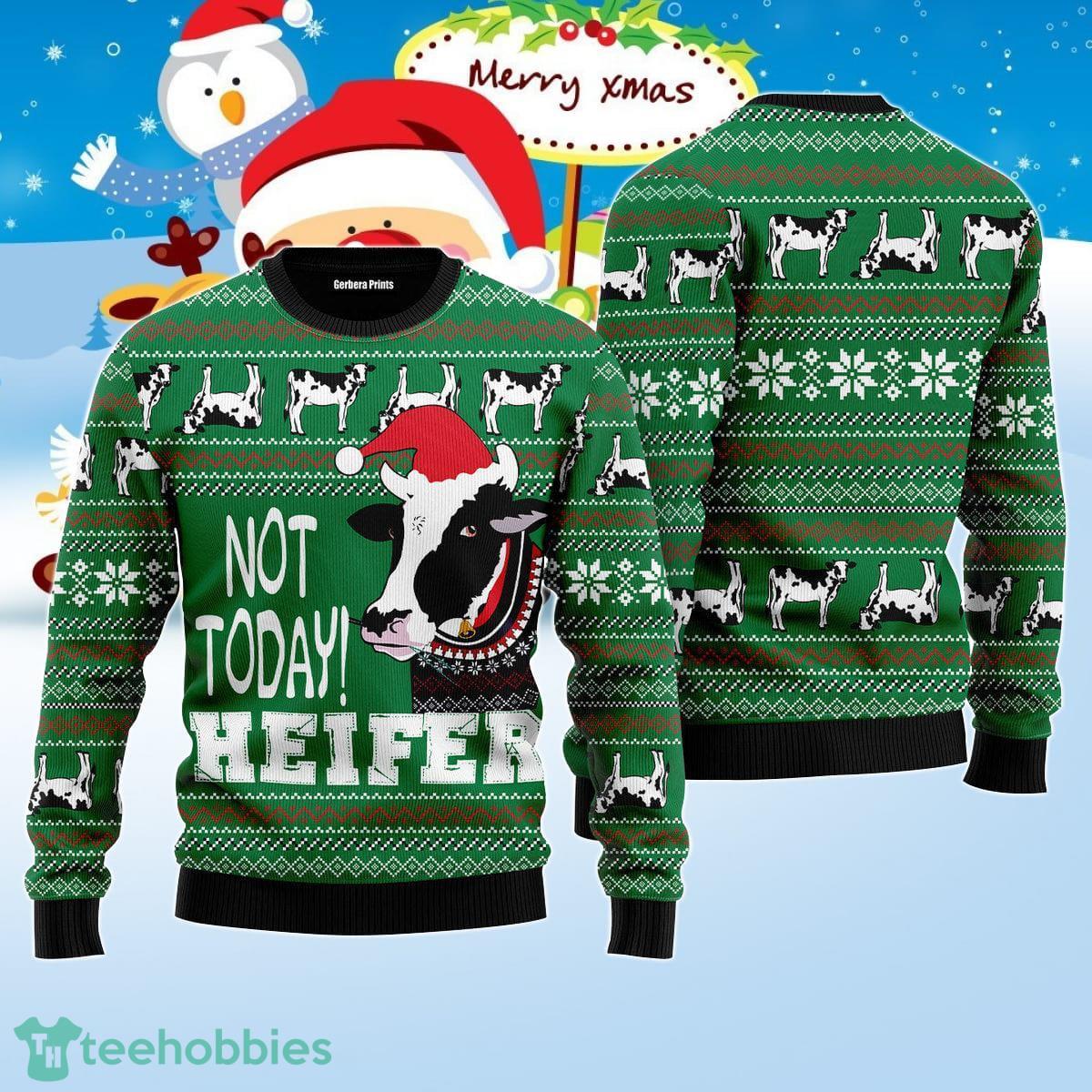Cow Not Today Ugly Christmas Sweater Best Gift For Men And Women Product Photo 1