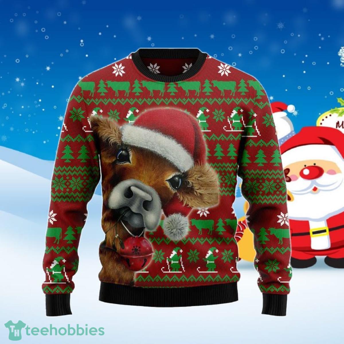 Cow Xmas Christmas Sweater Best Gift For Men And Women Product Photo 1