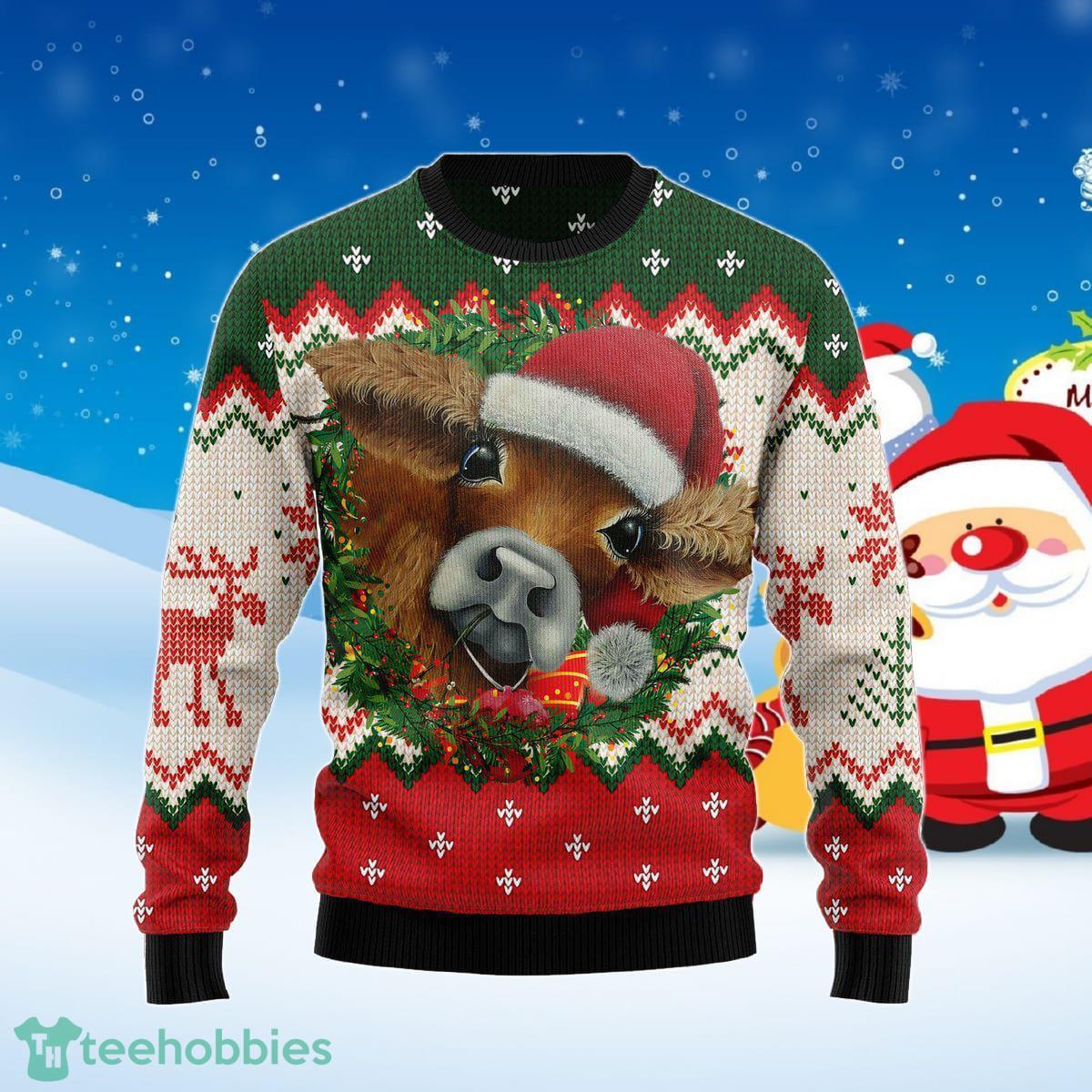 Cow Xmas Funny Christmas Sweater Best Gift For Men And Women Product Photo 1