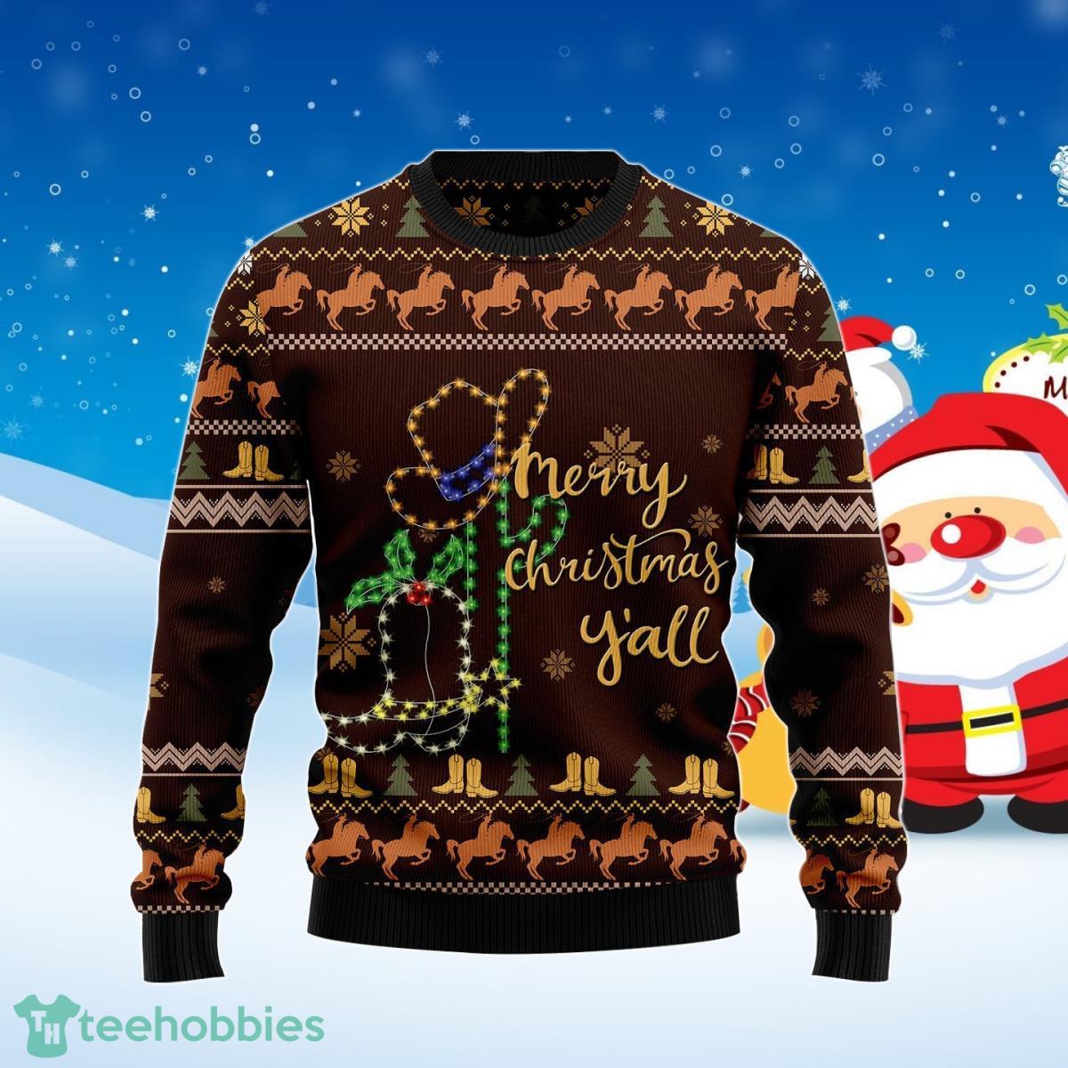 Cowboy Boots Ugly Christmas Sweater Best Gift For Men And Women Product Photo 1