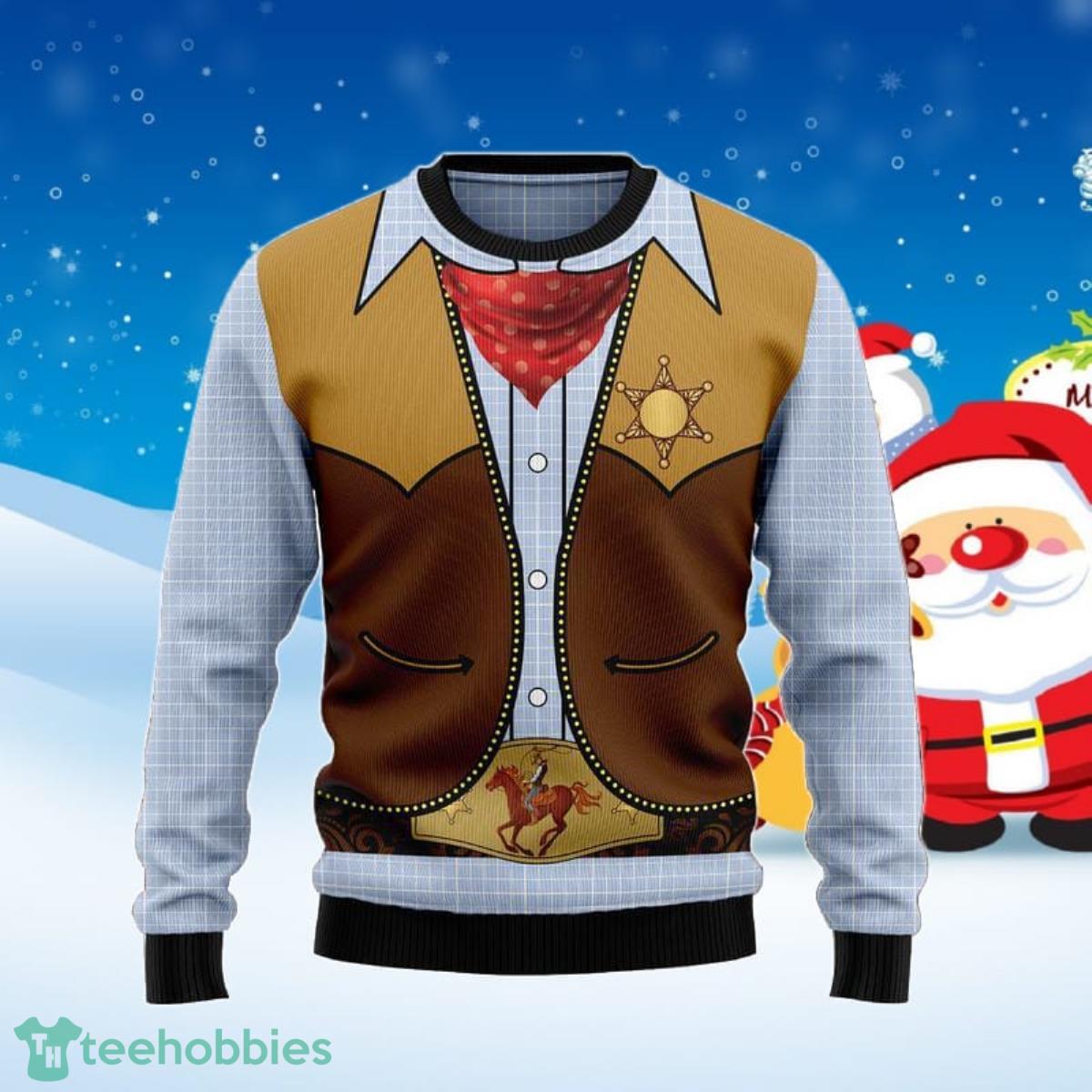 Cowboy Ugly Christmas Sweater Unique Gift For Men And Women Product Photo 1