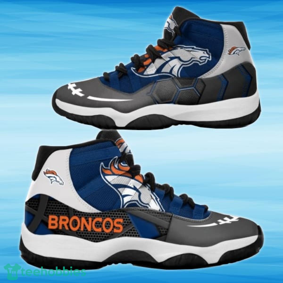 Custom Denver Broncos NFL Air Jordan 11 Sneaker Product Photo 1