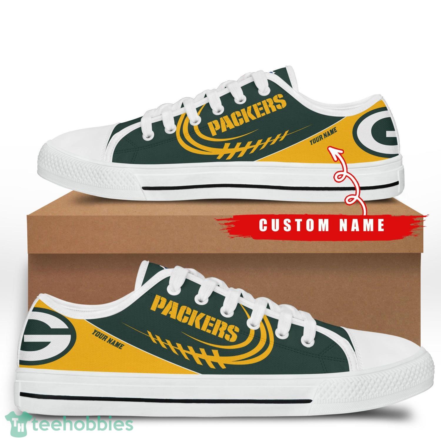 Custom Name Green Bay Packers Low Top Shoes For Fans Sport Product Photo 1