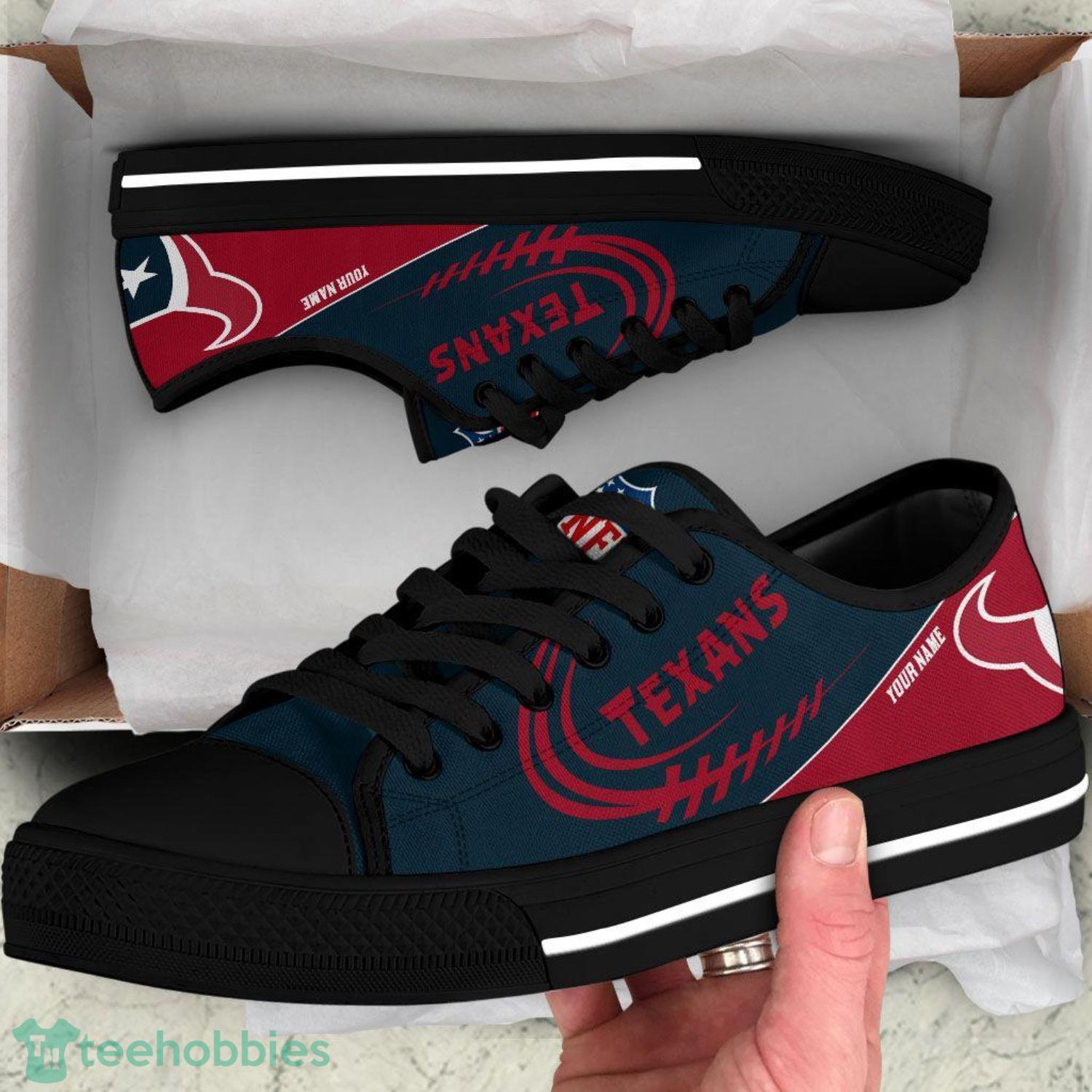 Custom Name Houston Texans Low Top Shoes For Fans Sport Product Photo 1