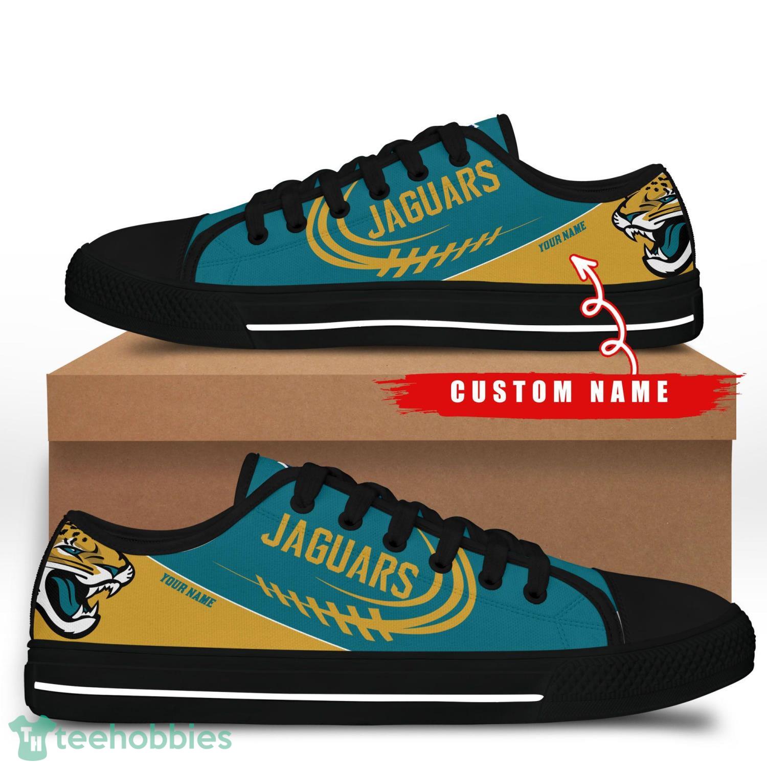 Custom Name Jacksonville Jaguars Low Top Shoes For Fans Sport Product Photo 2