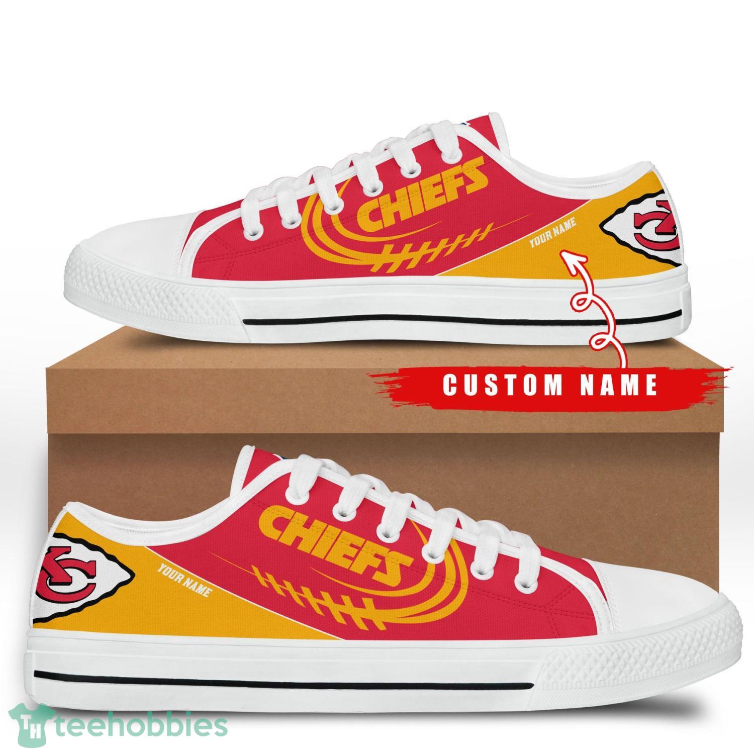 Custom Name Kansas City Chiefs Low Top Shoes For Fans Sport Product Photo 2