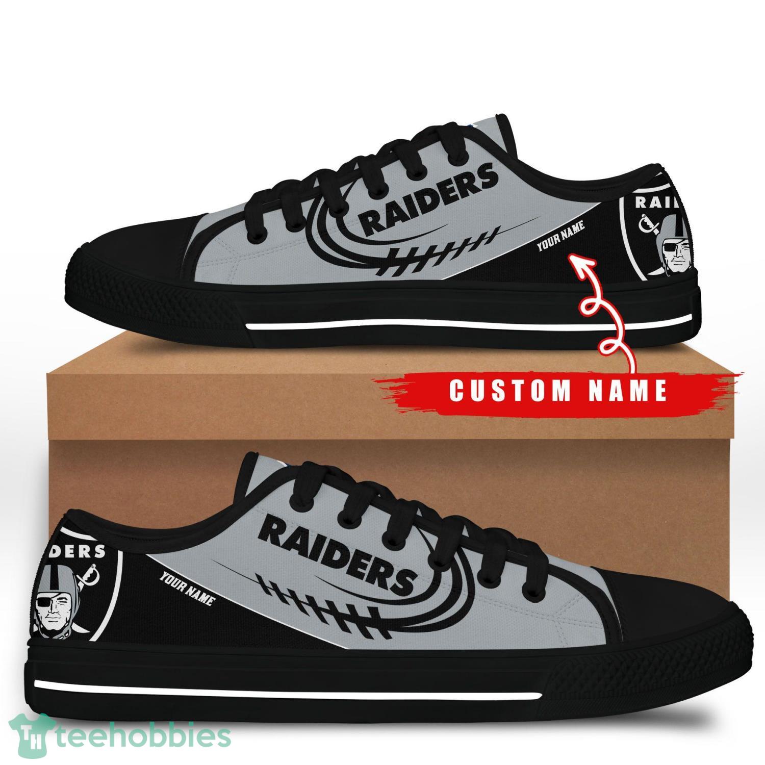 Custom Name Las Vegas Raiders Low Top Shoes For Fans Sport Product Photo 1