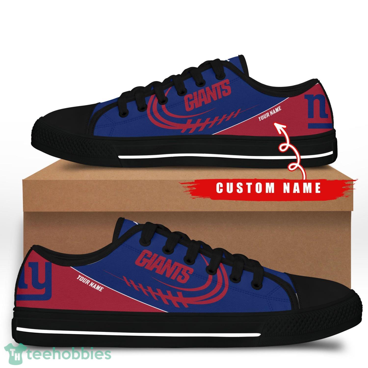Custom Name New York Giants Low Top Shoes For Fans Sport Product Photo 1
