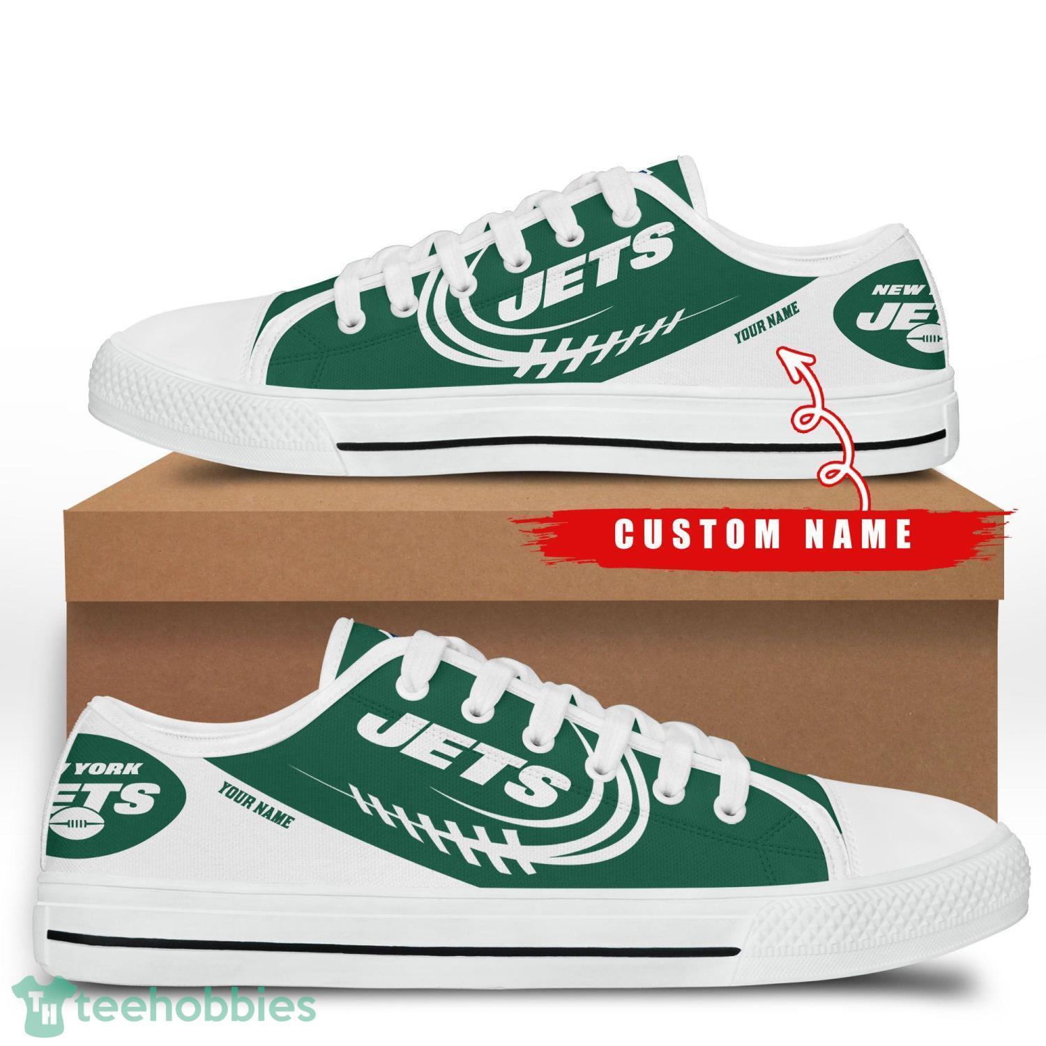 Custom Name New York Jets Low Top Shoes For Fans Sport Product Photo 2